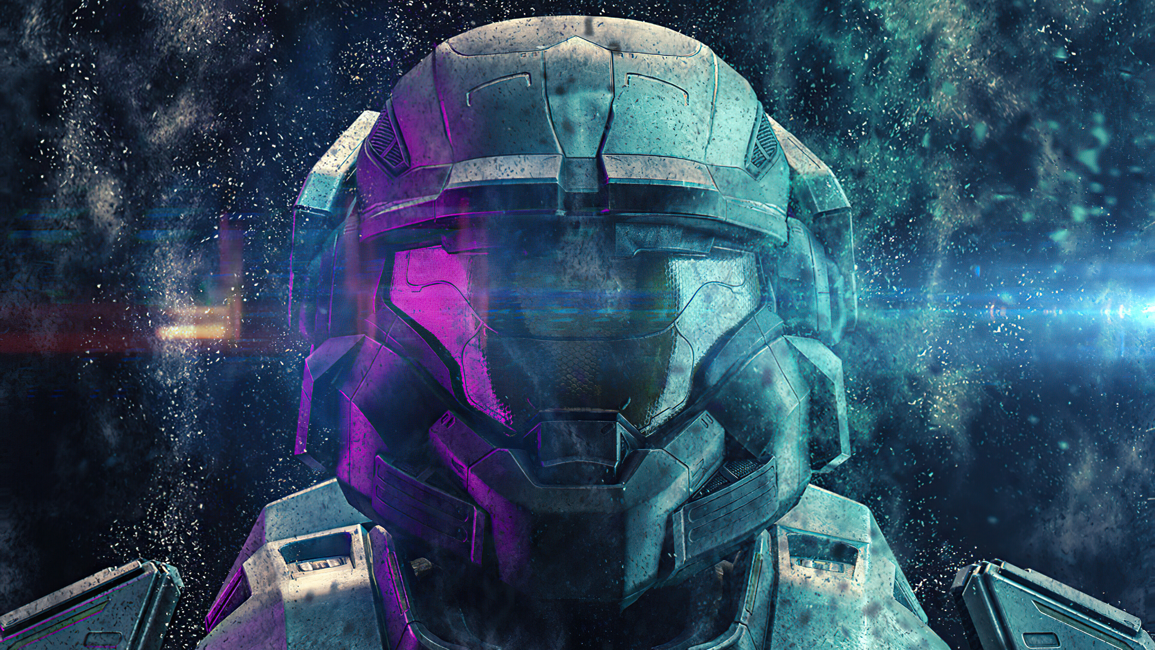 Halo: A fictional character and the protagonist in the multimedia franchise, Master Chief. 3840x2160 4K Background.
