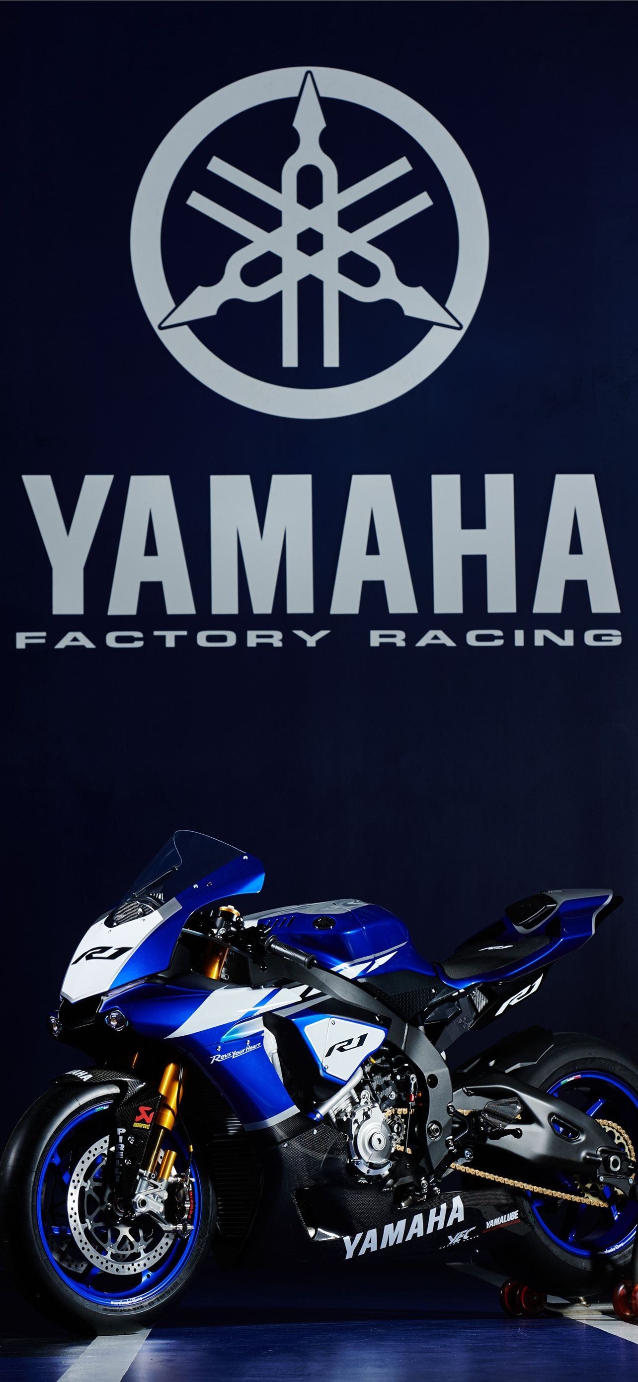 Yamaha YZF-R1, Superbike supremacy, Thrilling performance, iPhone wallpaper, 1290x2780 HD Handy