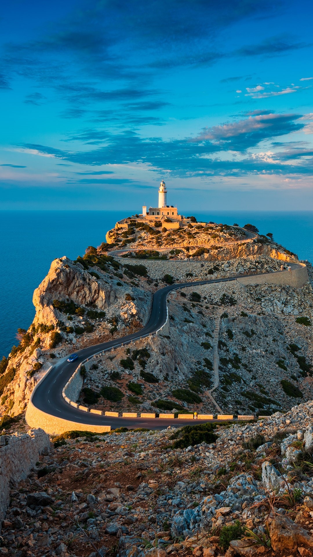 Lighthouse of Cap de Formentor, Mallorca, Balearic Islands, Windows 10 spotlight, 1080x1920 Full HD Phone