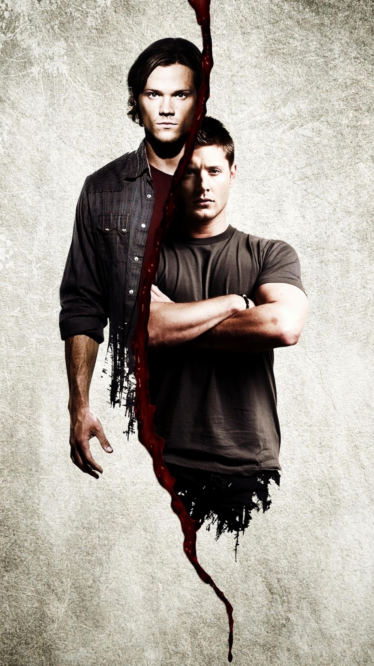 Supernatural: Siblings Dean and Sam crisscross the country, investigating paranormal activity and picking fights with demons, ghosts, and monsters, Artwork. 1440x2560 HD Wallpaper.