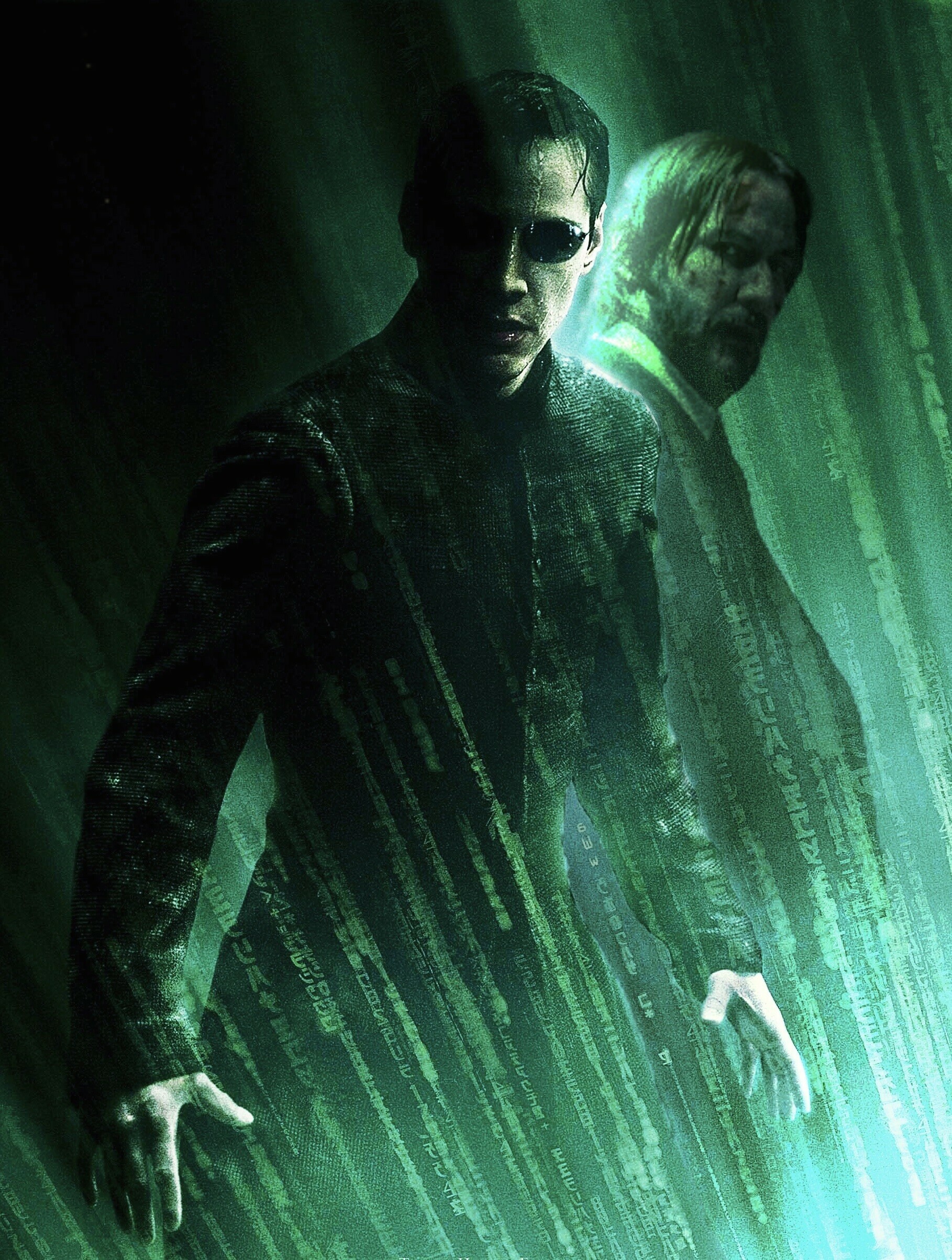 Matrix Franchise: Neo, born as Thomas A. Anderson, known as The One. 1820x2410 HD Background.