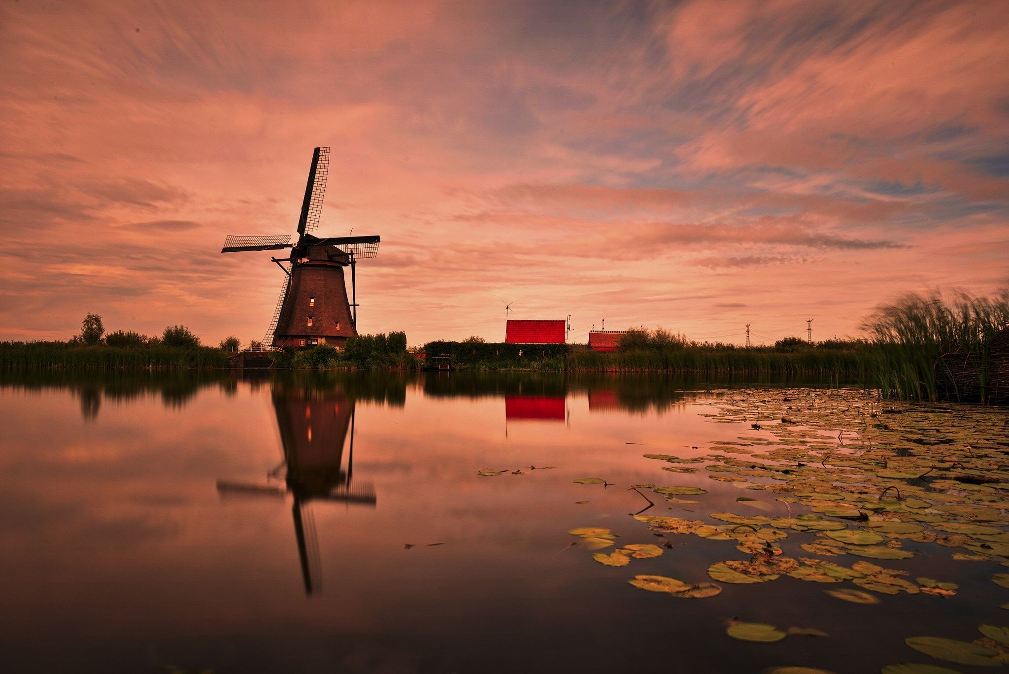 Windmills at Kinderdijk, Travels, Windmill, Dutch, 2050x1370 HD Desktop