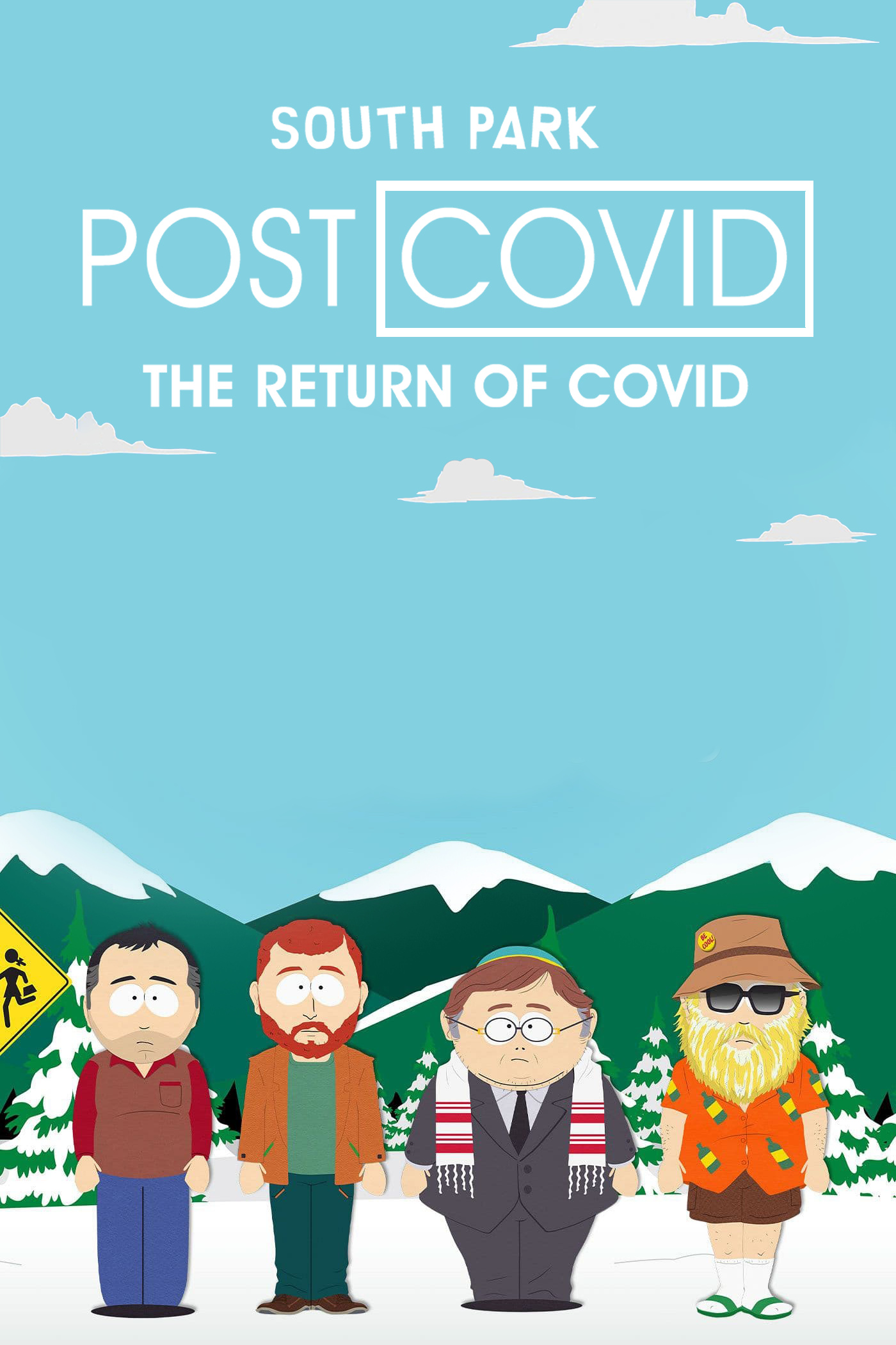 South Park: Post Covid: The Return of Covid, South Park posters, Red white logos, 1400x2100 HD Phone