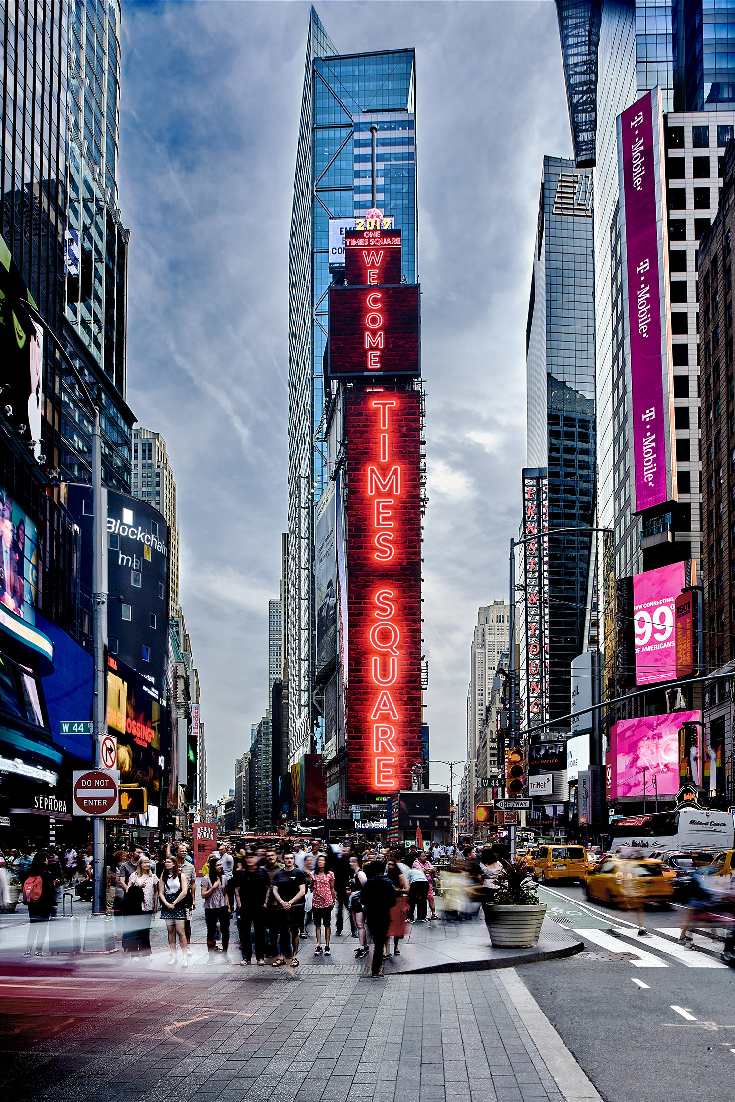 Times Square, New York City, Popular tourist spot, World-famous landmark, 1500x2250 HD Phone