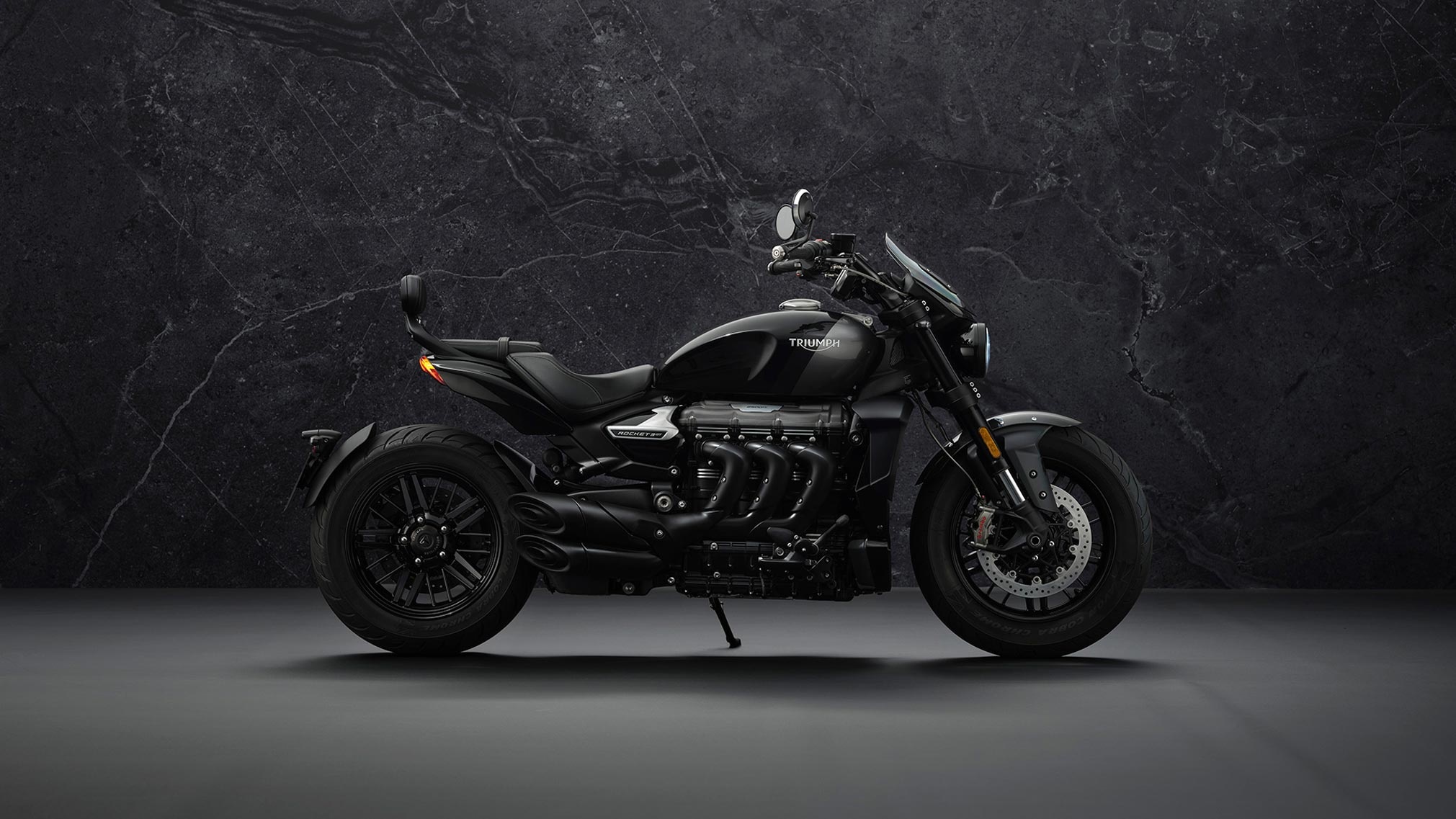 Triumph Rocket III, 2021 Triple Black, Total Motorcycle, 2030x1140 HD Desktop
