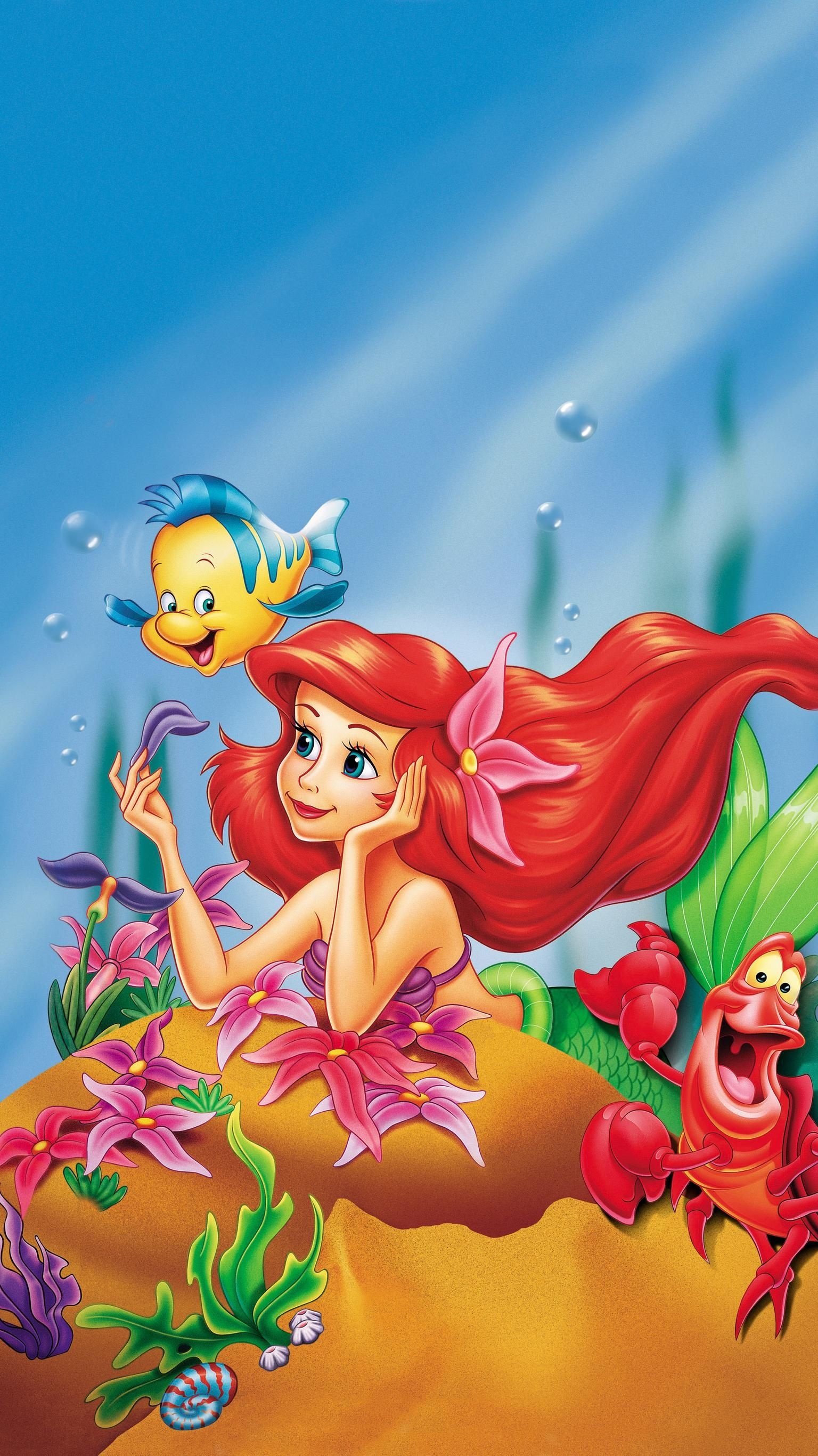 Ariel, The Little Mermaid, Phone Wallpaper, Disney, 1540x2740 HD Phone