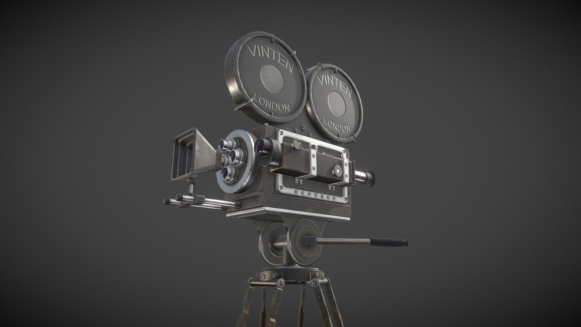 1930 film camera, Vintage cinematography, Artstation creation, Film equipment, 1920x1080 Full HD Desktop