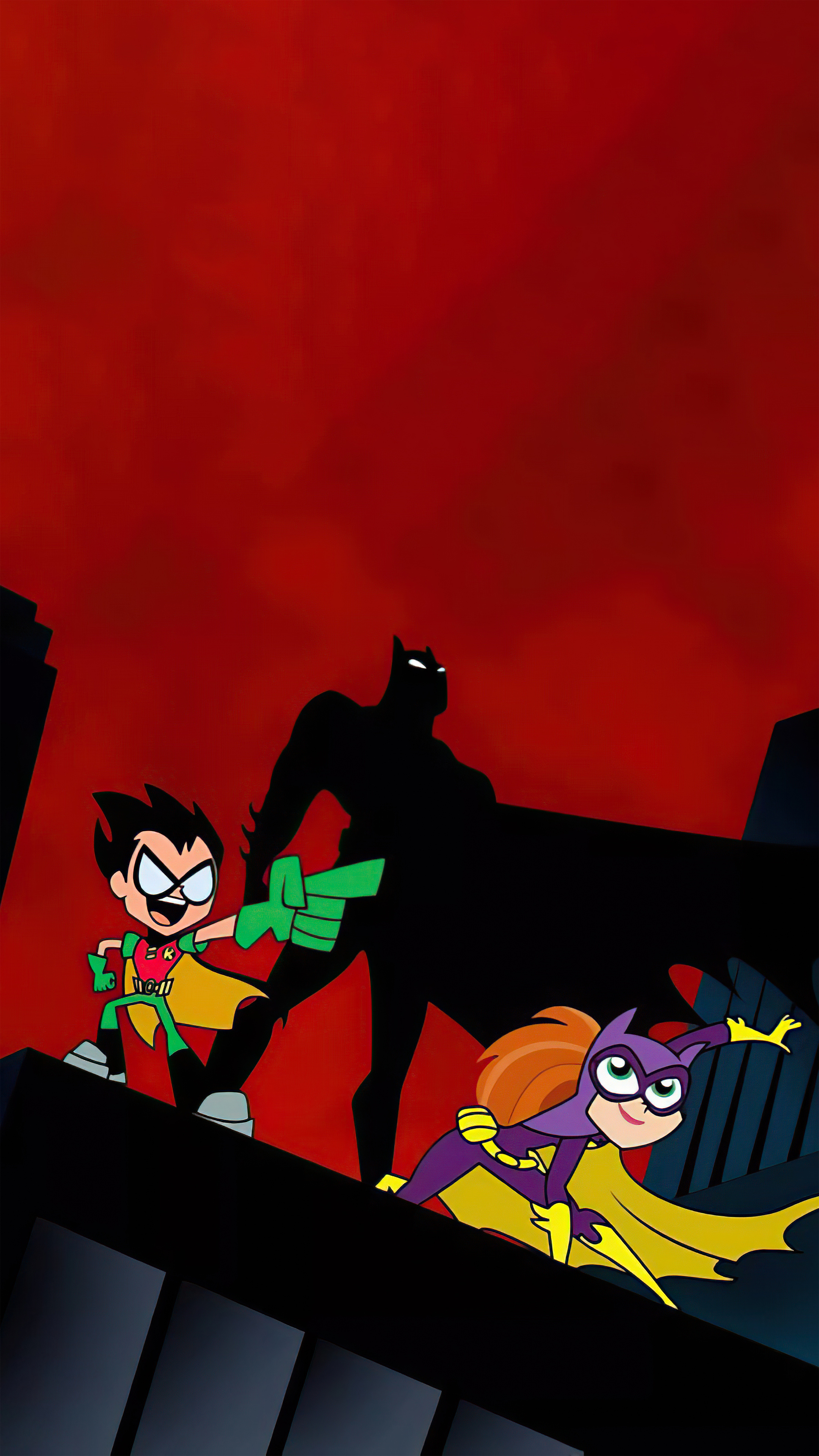 Batman, Robin, Batgirl adventures, 5k wallpapers, 2160x3840 4K Phone