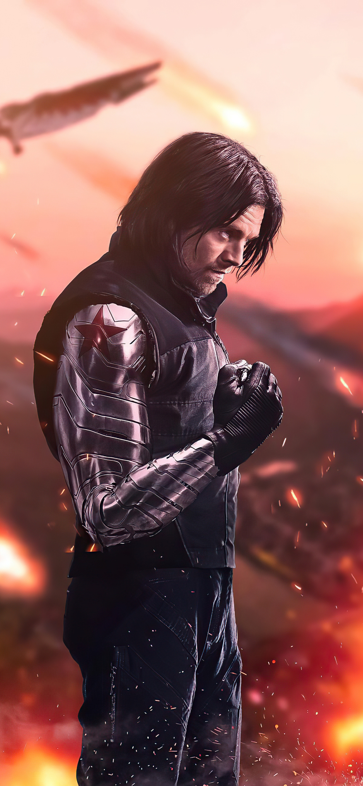 Sebastian Stan, Winter Soldier, Falcon and Winter Soldier, iPhone, 1250x2690 HD Phone