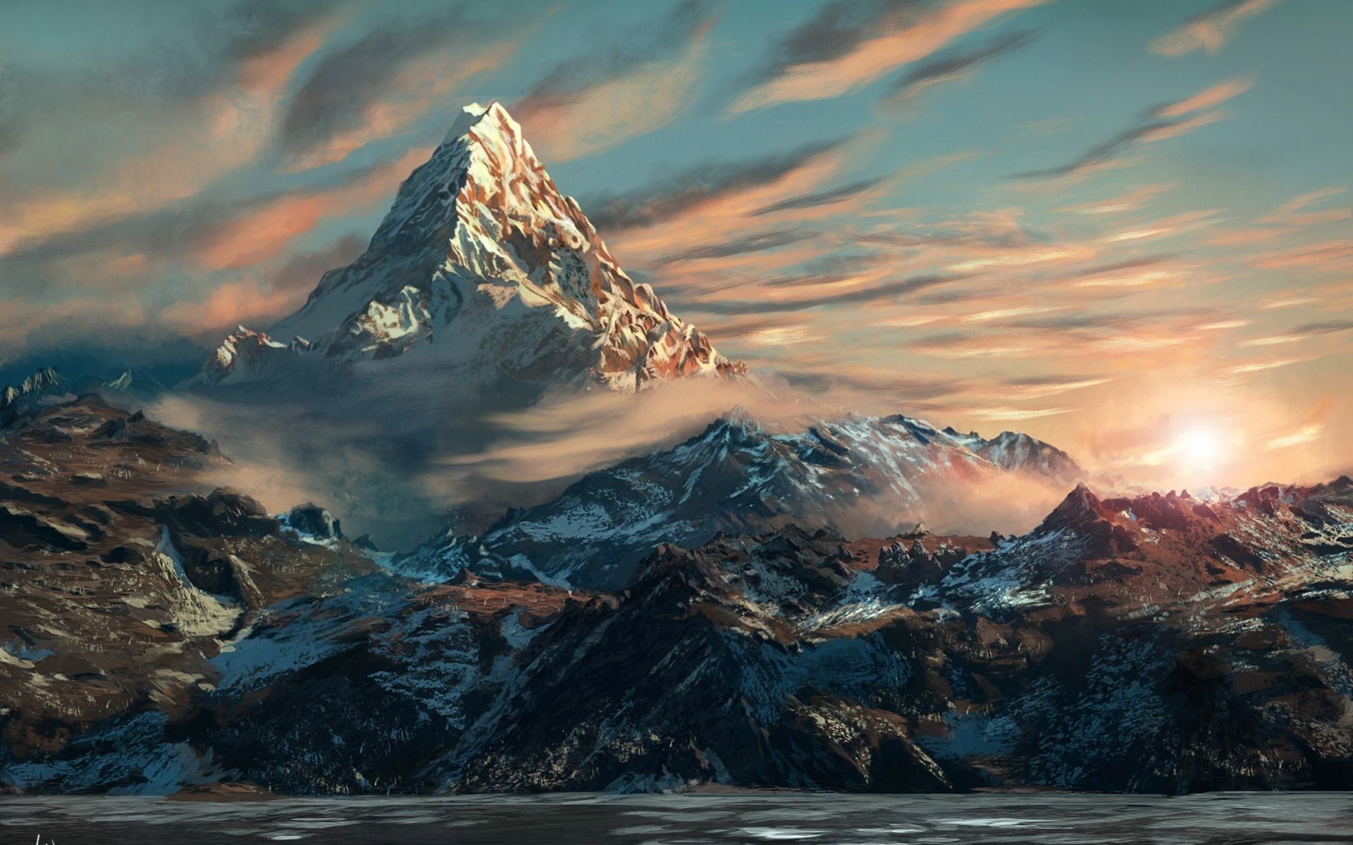 Erebor, Top free backgrounds, Movie wallpapers, Lonely mountain, 1920x1200 HD Desktop