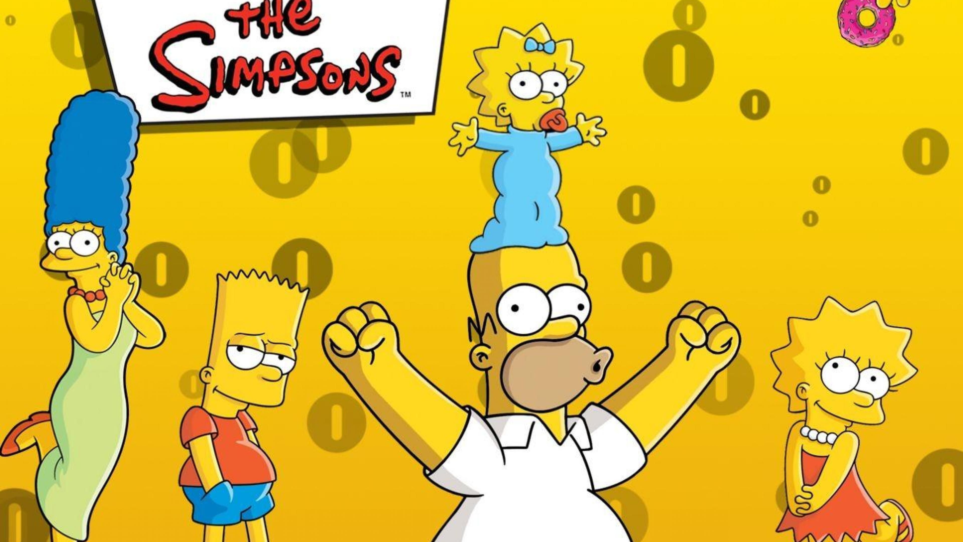 Homer Simpson, Animation, Lit wallpapers, The Simpsons, 3840x2160 4K Desktop