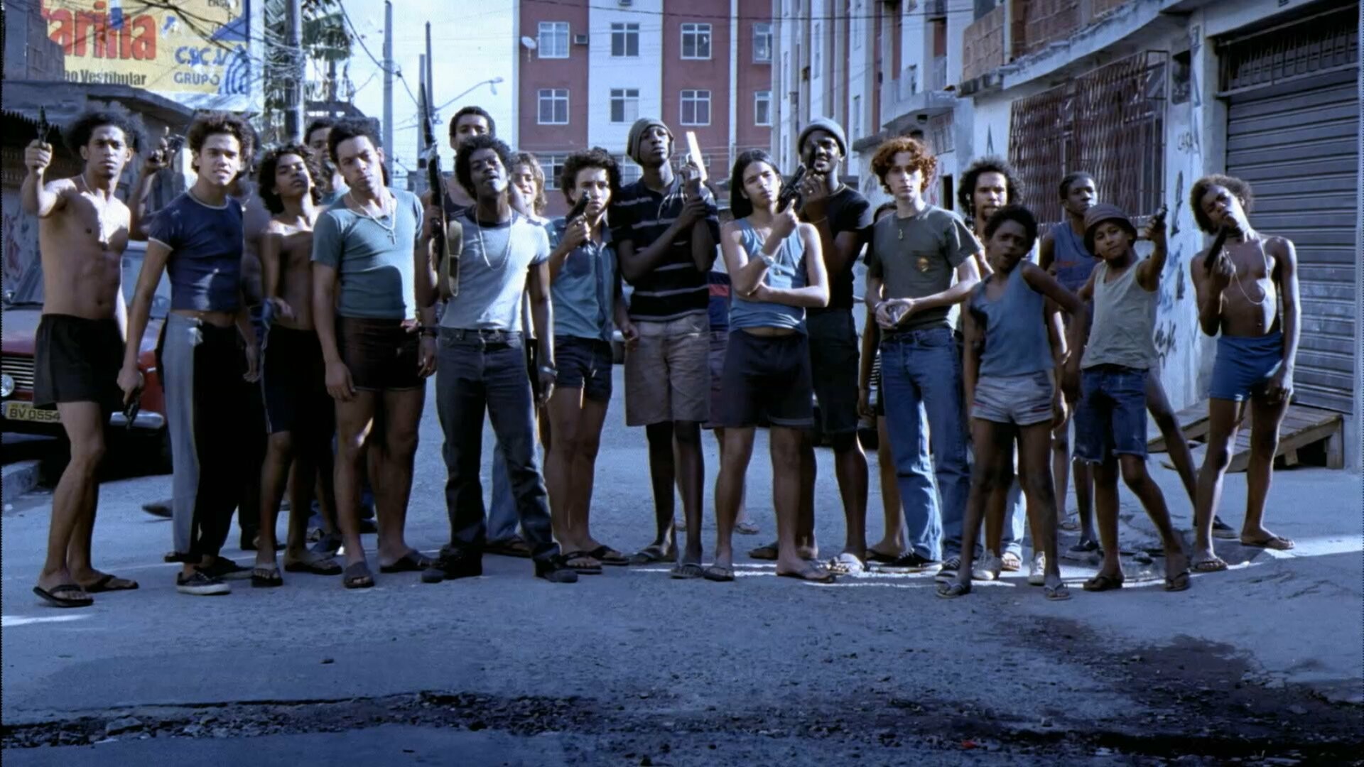 City of God: The film depicts the growth of organized crime in the Cidade de Deus suburb of Rio de Janeiro. 1920x1080 Full HD Background.