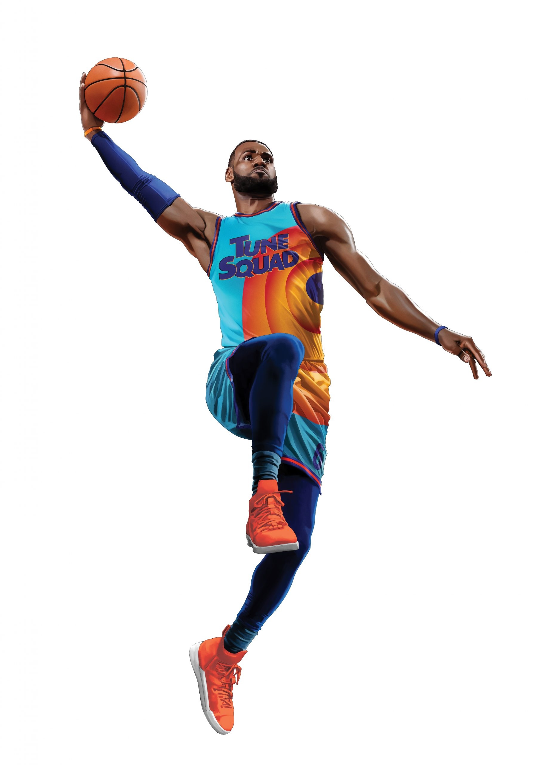 Space Jam: The film stars basketball player LeBron James as a fictional version of himself. 1800x2560 HD Background.