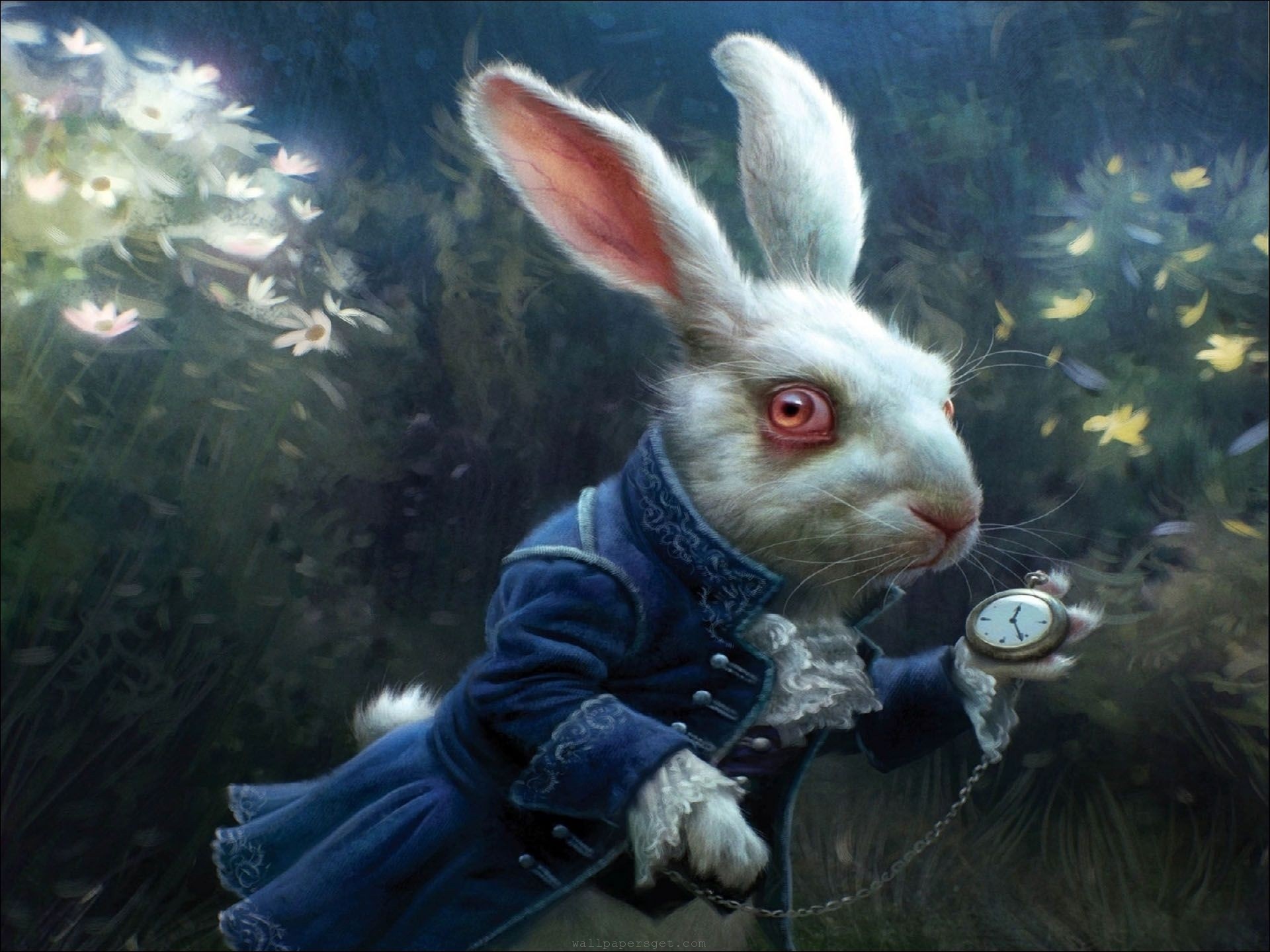 White Rabbit, Alice in Wonderland quotes, 1920x1440 HD Desktop