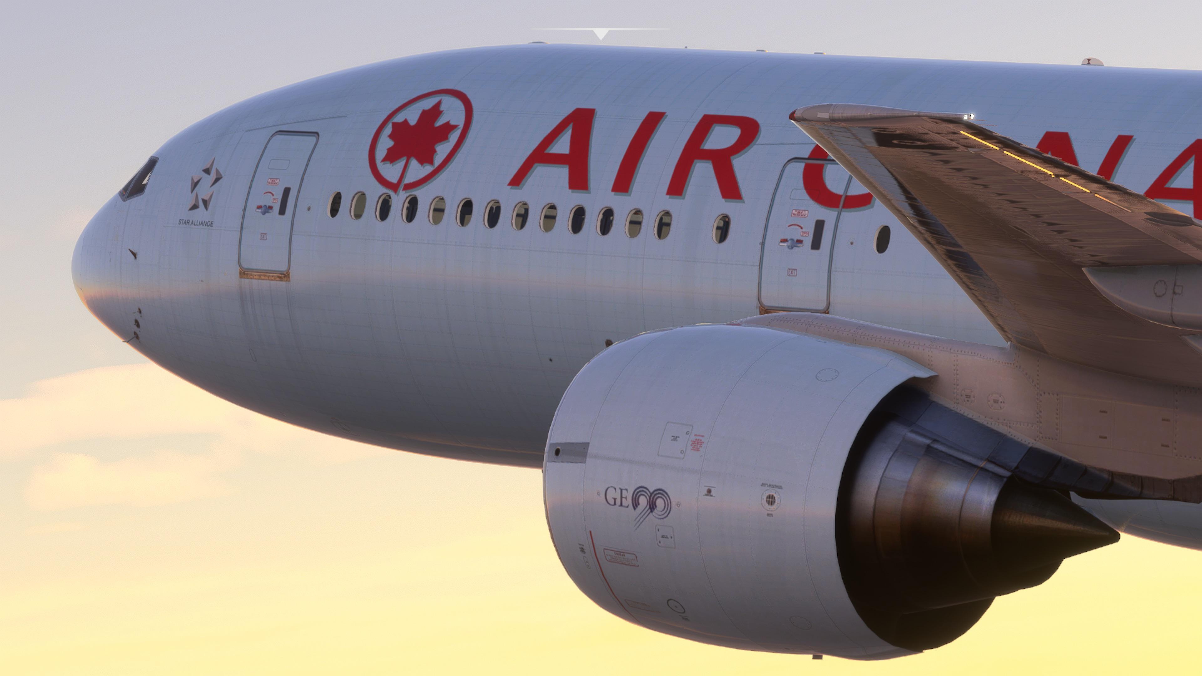 Air Canada, Boeing 777 200ER, Xbox Series S, Microsoft Flight Simulator, 3840x2160 4K Desktop