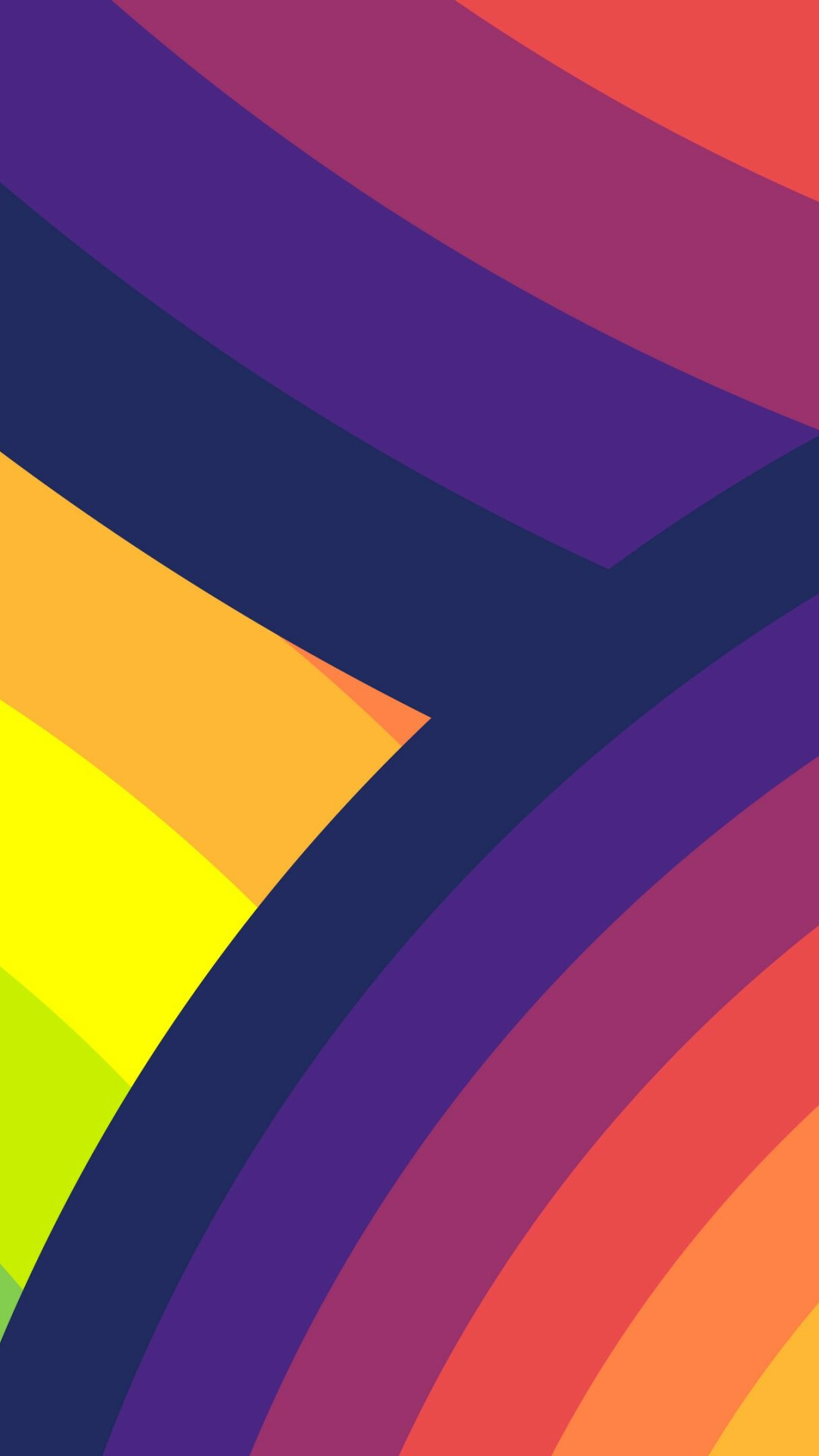 Rainbow Colors: Tints and shades, Symmetry, Multitone, Art. 1080x1920 Full HD Background.