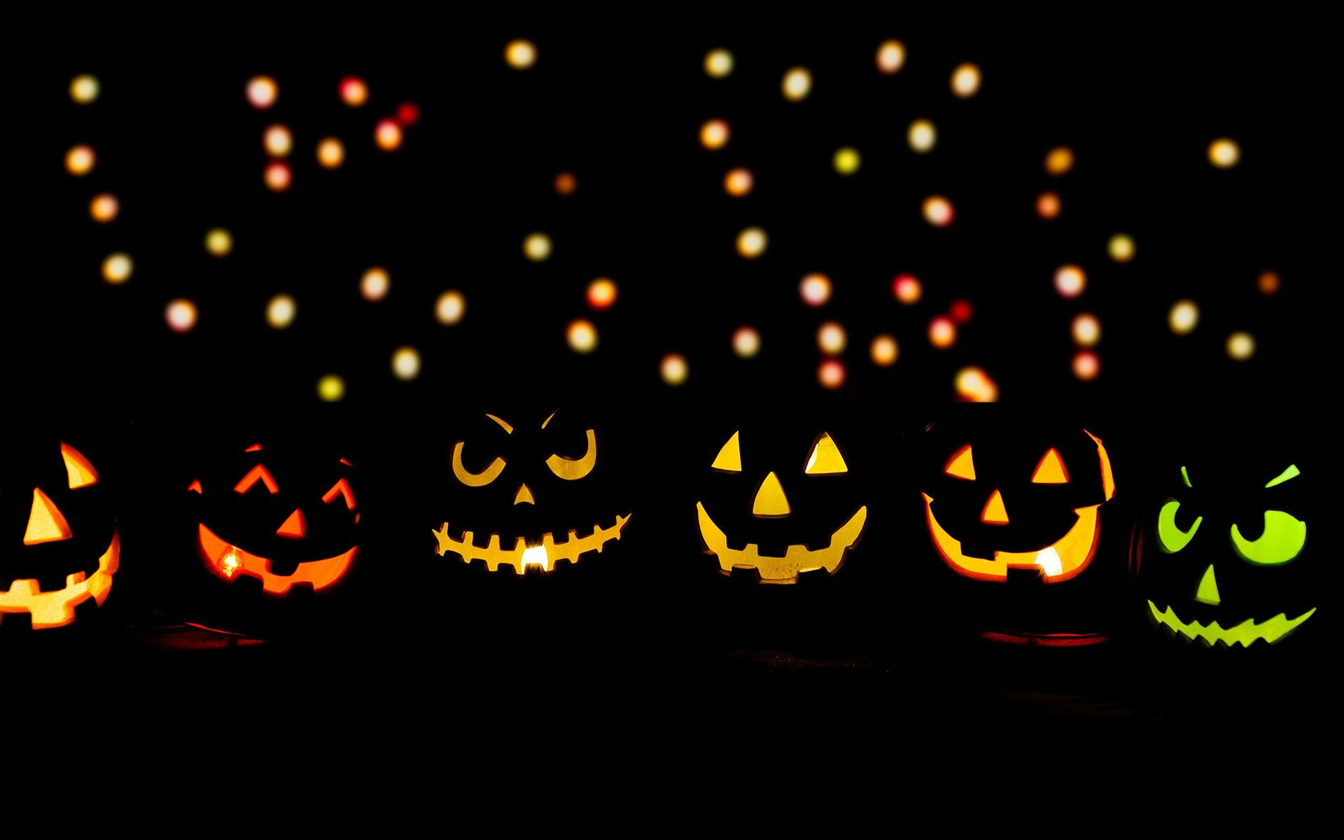 Halloween: A traditional celebration held on. October 31st, Jack-o'-lanterns. 1920x1200 HD Background.