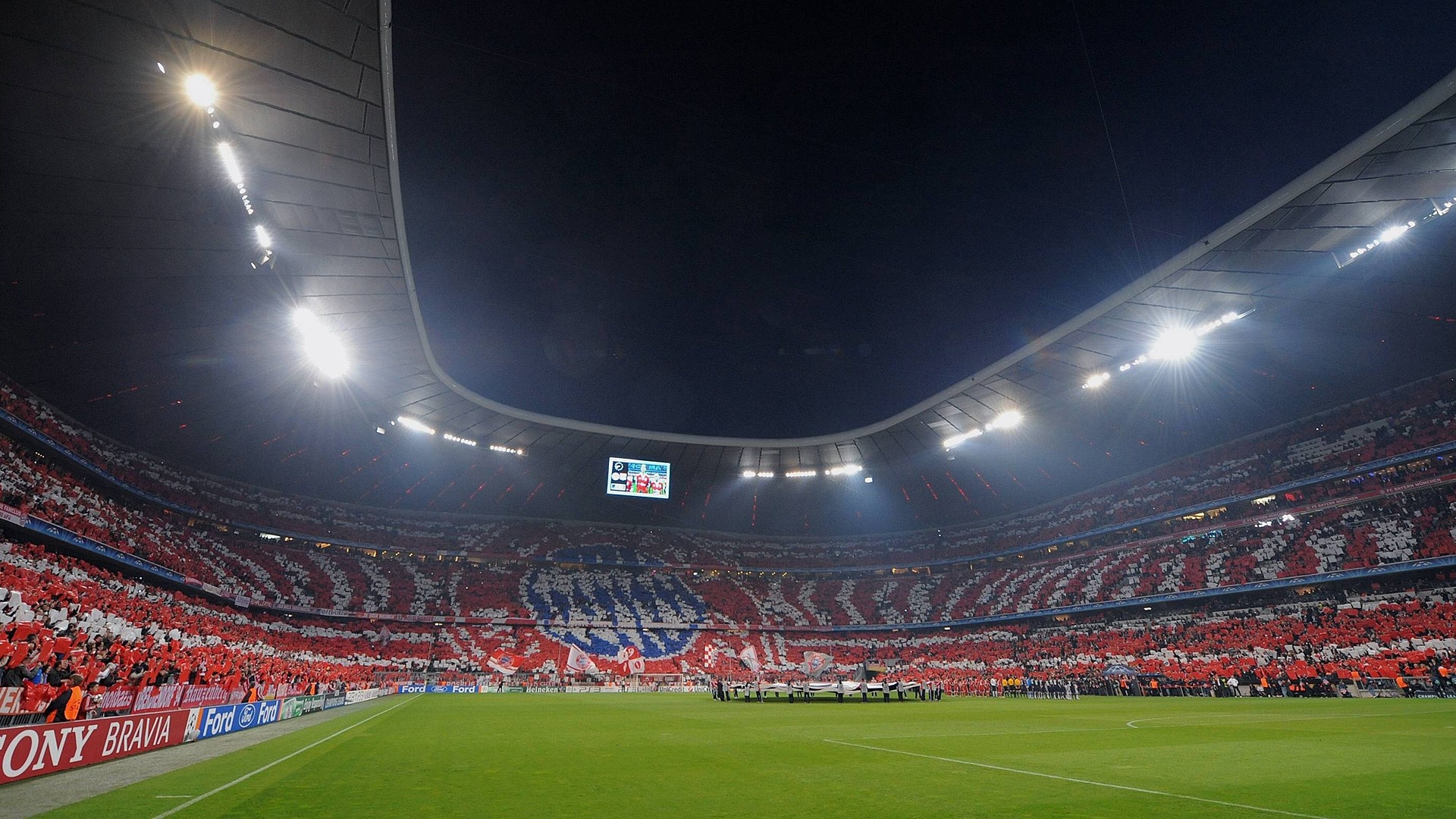 Bayern Munchen FC: Since the beginning of the 2005–06 season, it has played its home games at the Allianz Arena. 1920x1080 Full HD Wallpaper.