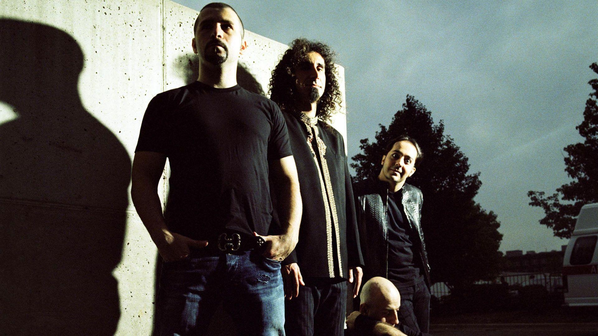 System of a Down: A single epic album released in two parts: Mezmerize/Hypnotize, 2004. 1920x1080 Full HD Wallpaper.