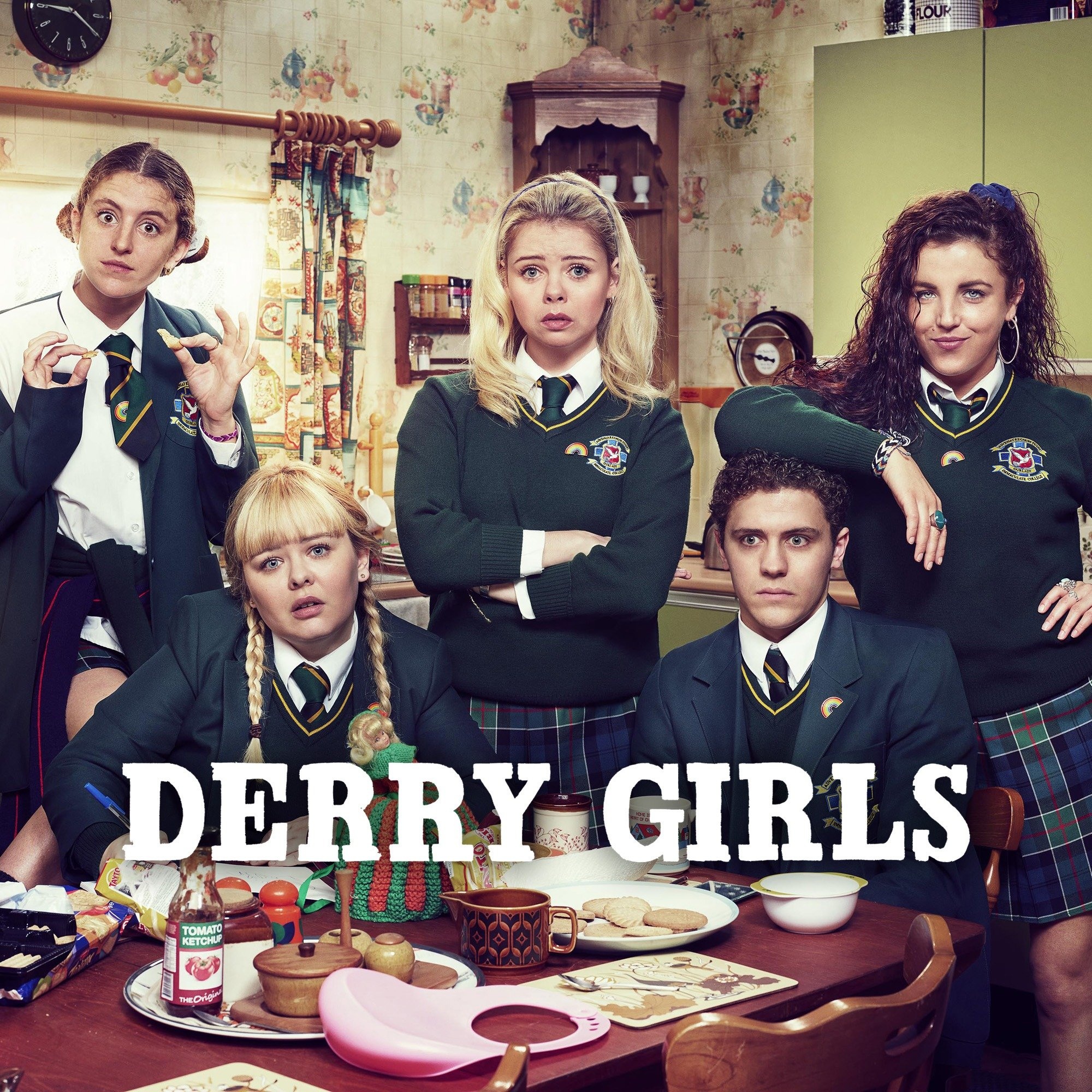 Derry Girls streaming, Watch episodes online, Plex platform, Convenient access, 2000x2000 HD Phone