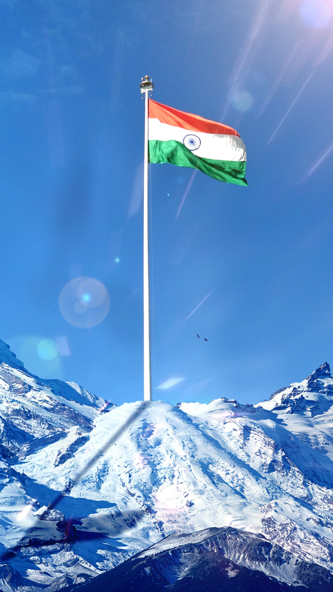 Flag: Tricolor, Designed by Pingali Venkayya. 1080x1920 Full HD Background.