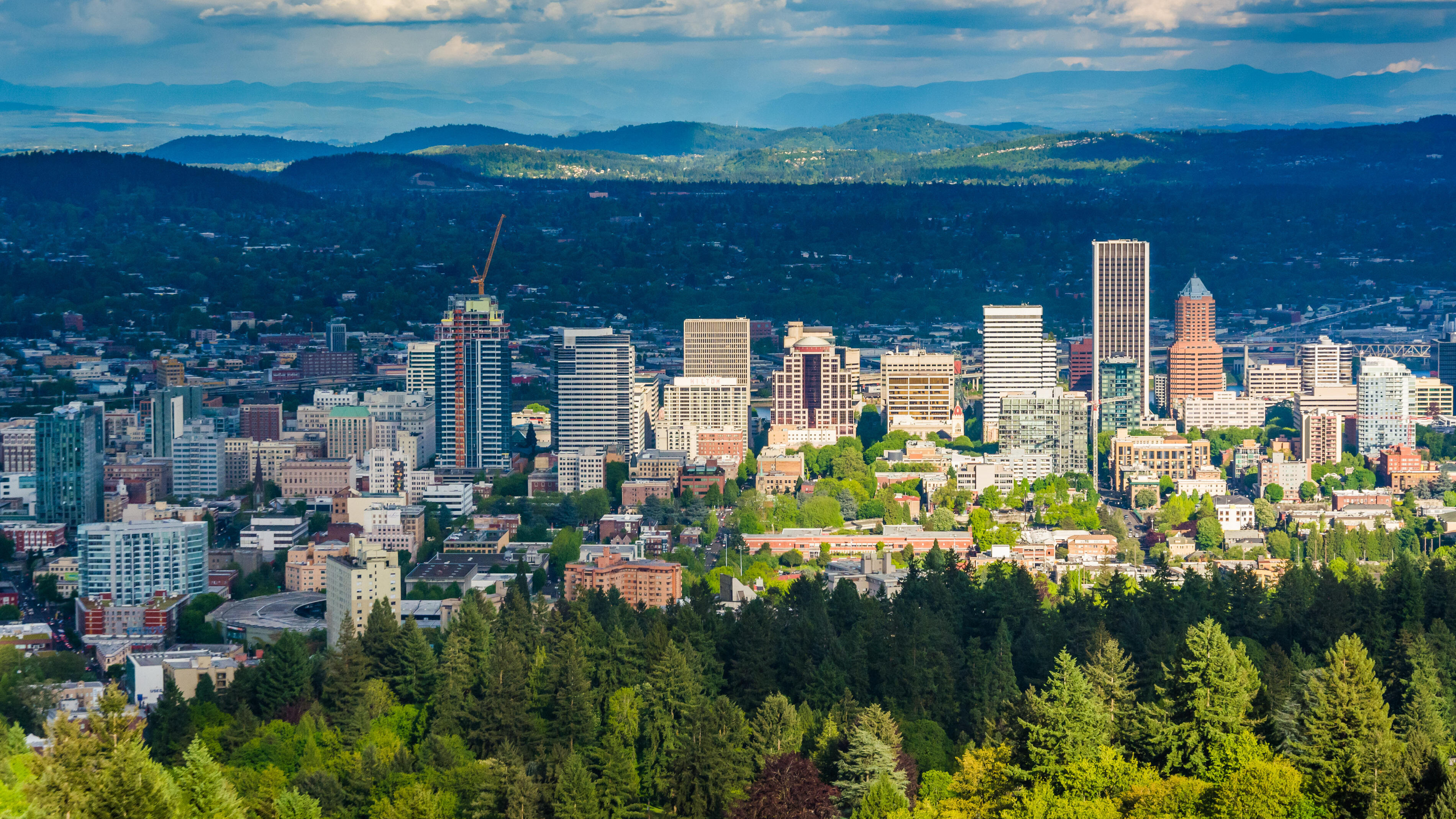Portland Oregon Skyline, Travels, Reasons to visit, Travel guide, 3800x2140 HD Desktop