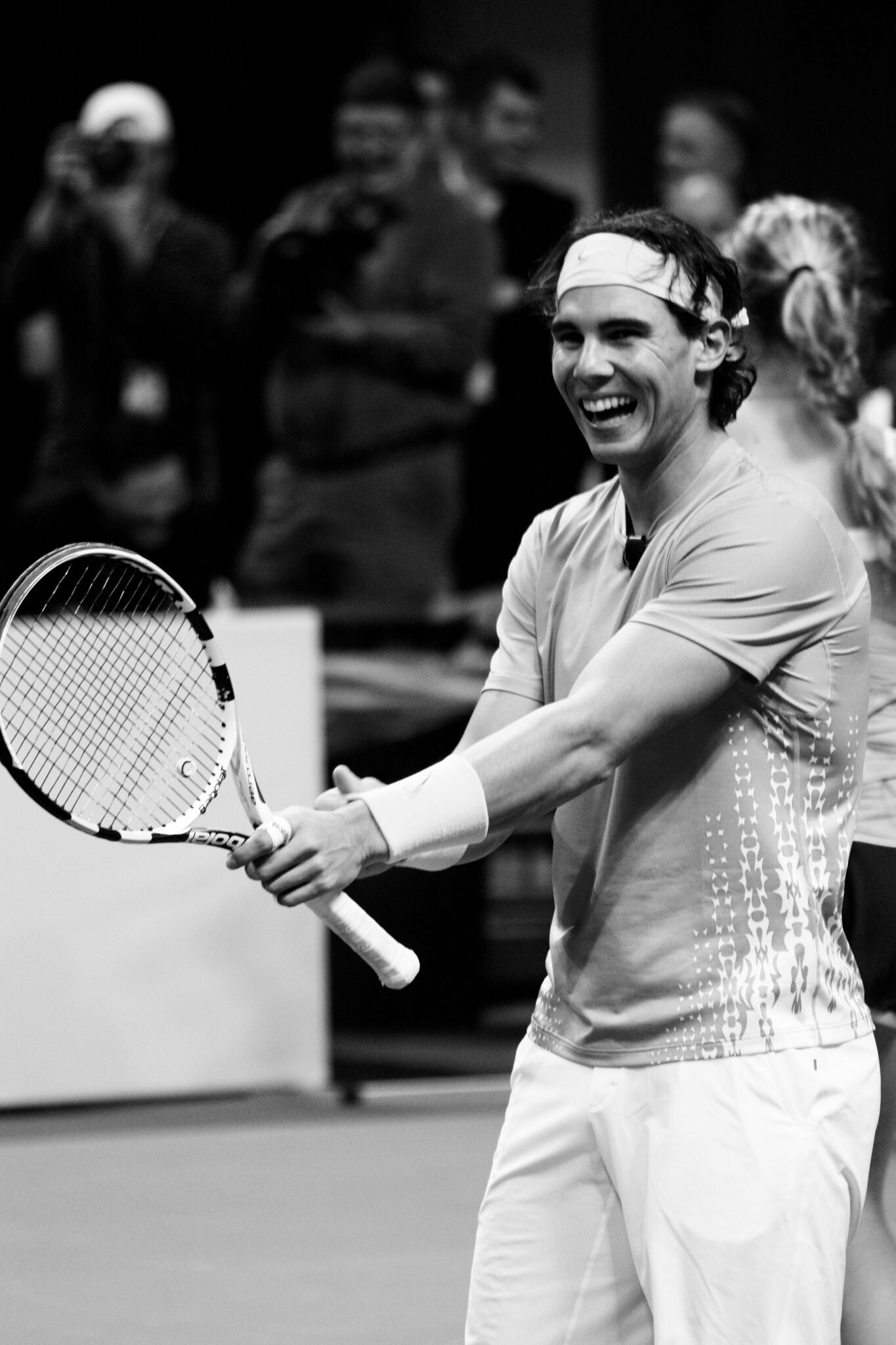Rafael Nadal: He earned the ATP Most Improved Player of the Year award in 2005. 1370x2050 HD Background.