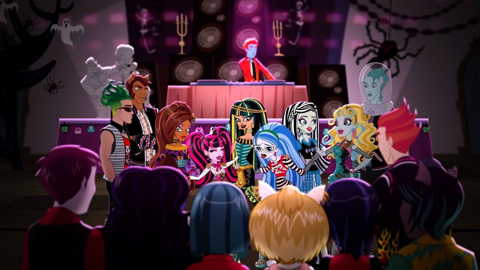 Monster High: MH: High Fright On, A 2011 2D-animated fantasy comedy children's television film special that aired on Nickelodeon. 1920x1080 Full HD Background.