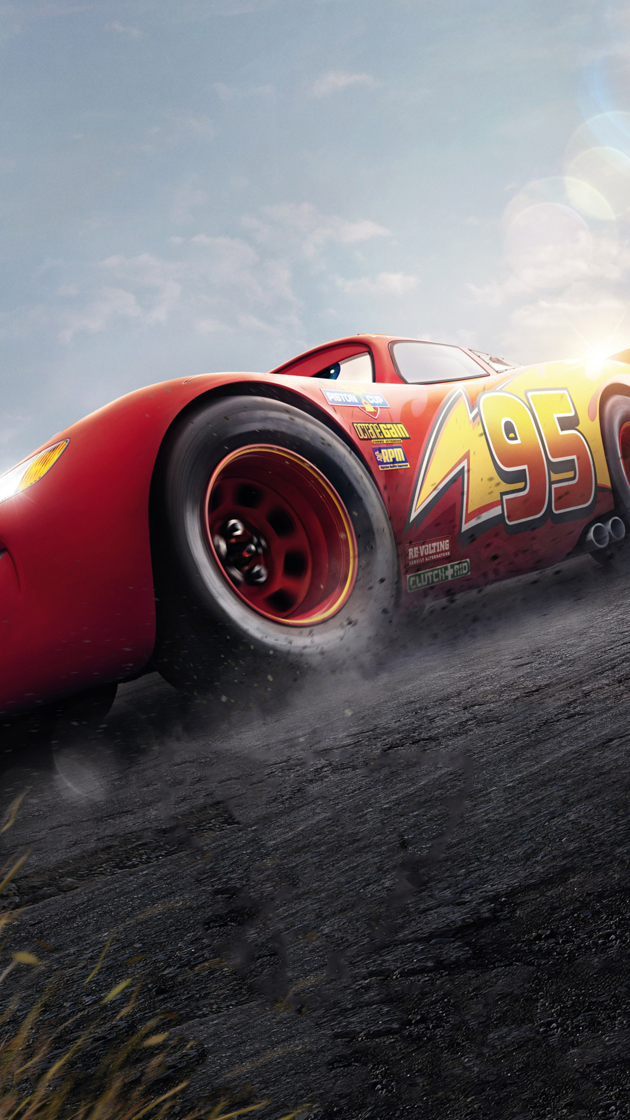 Lightning McQueen, Sony Xperia, HD 4K wallpapers, Images, 2160x3840 4K Phone