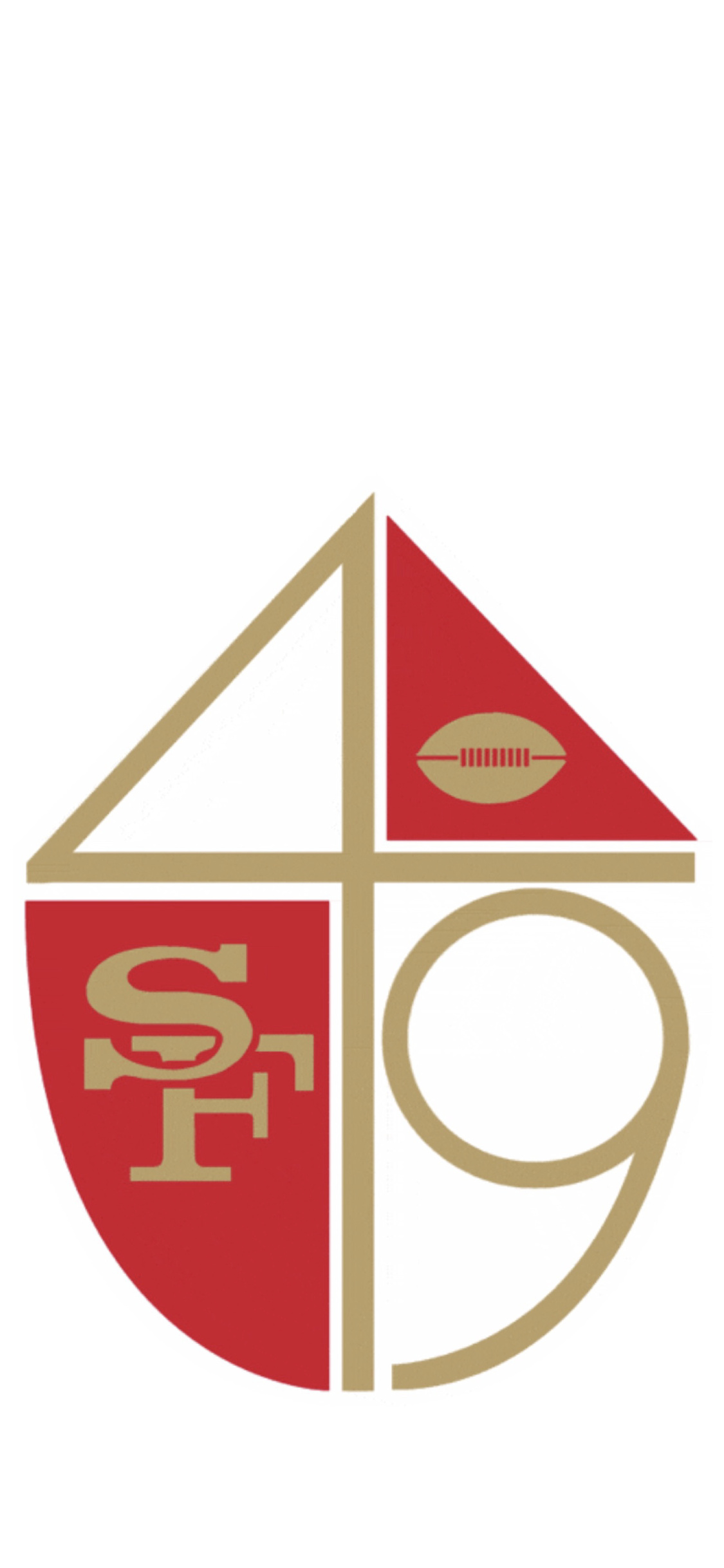 49ers logo, Striking wallpapers, Cell phone backgrounds, R49ers community, 1130x2440 HD Handy