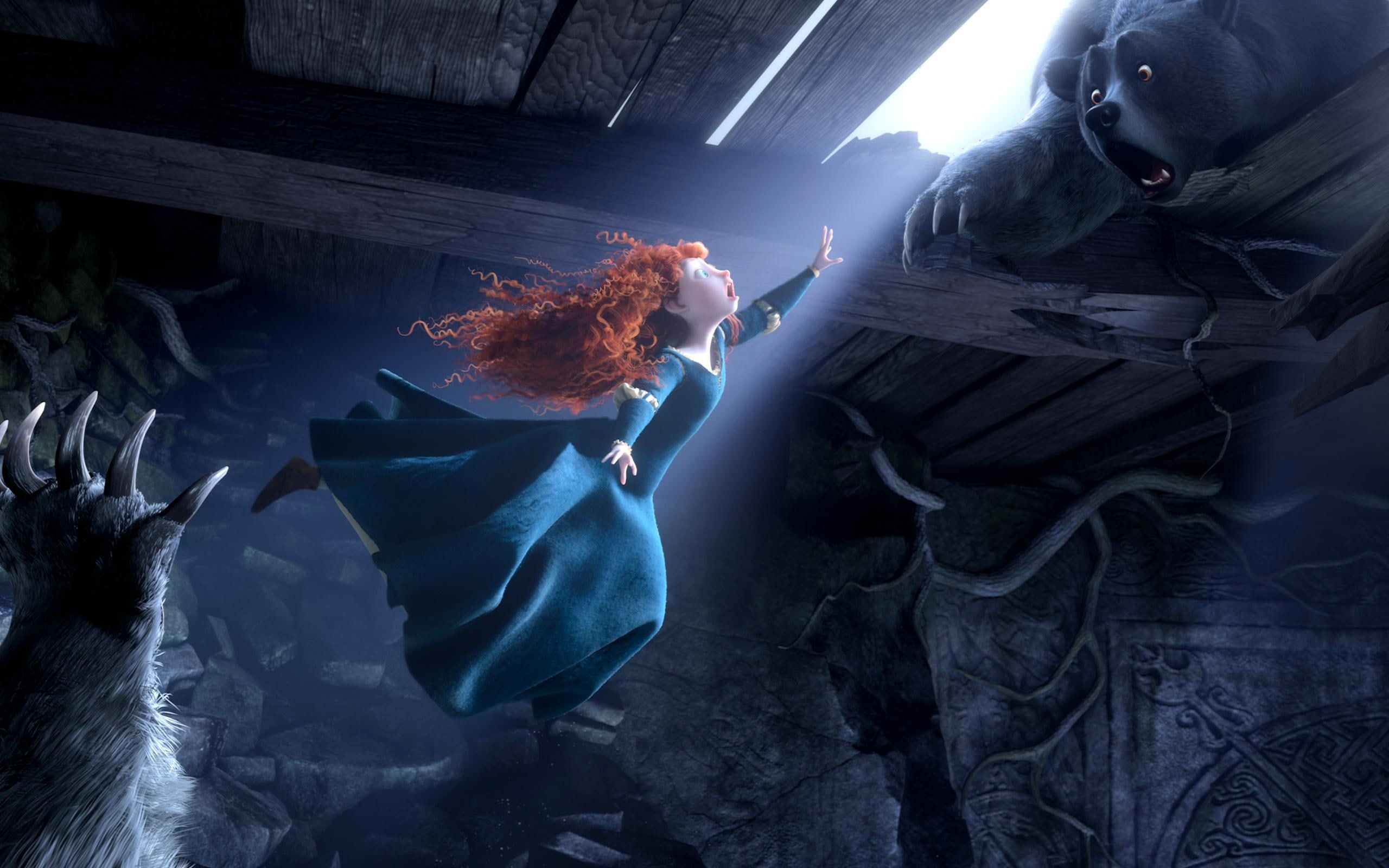 Pixar's Brave movie, Highland princess, Epic fantasy, Brave Merida, 2560x1600 HD Desktop