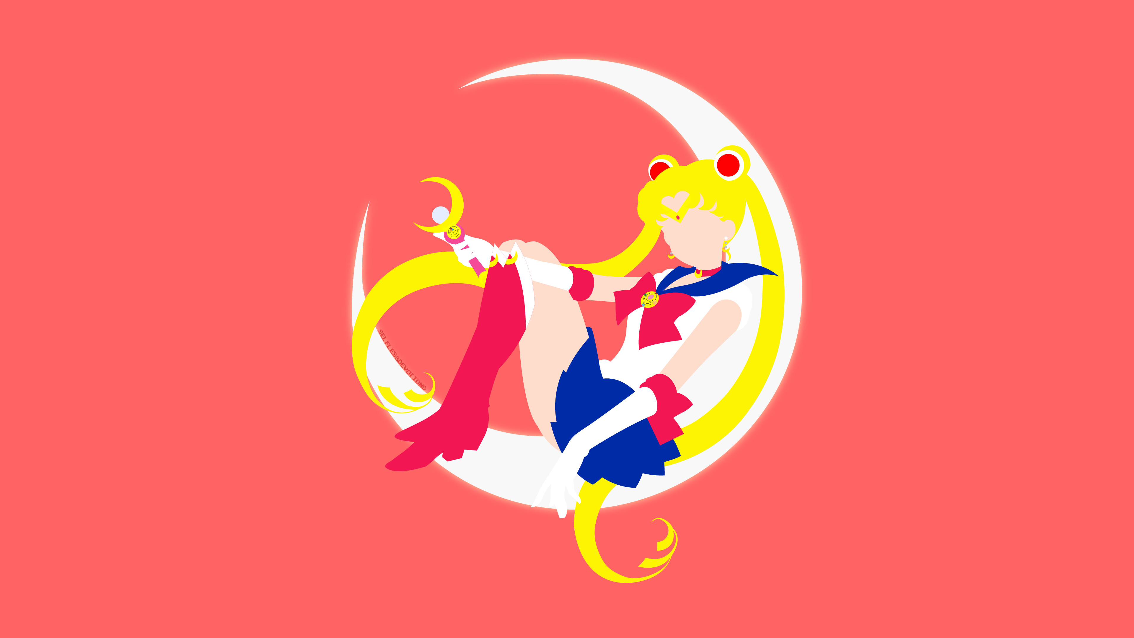 Sailor Moon: A Japanese superhero anime television series, Usagi Tsukino. 3840x2160 4K Wallpaper.