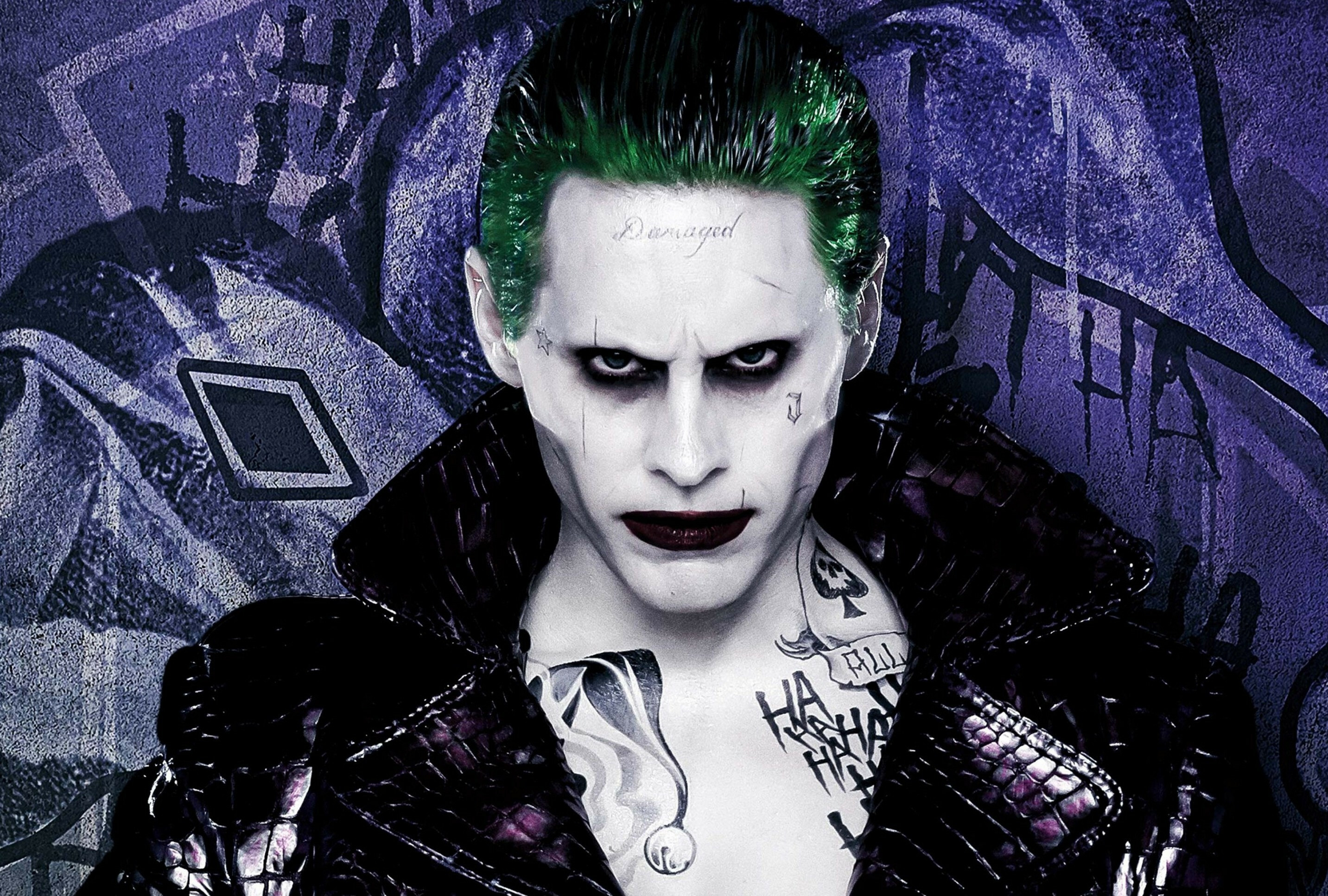 Suicide Squad: Jared Leto, The Joker, Supervillain. 2870x1940 HD Wallpaper.