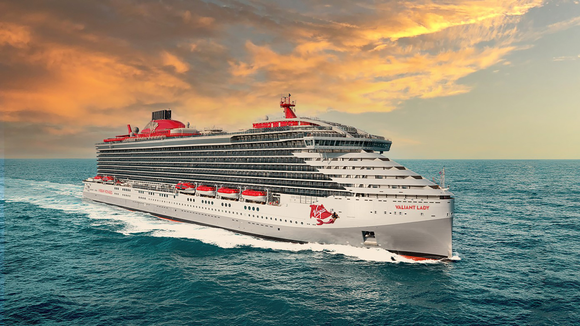 Cruiser (Ship): Valiant Lady, Operated by Virgin Voyages, 80 suites, ranging from 352 square feet. 2000x1130 HD Wallpaper.