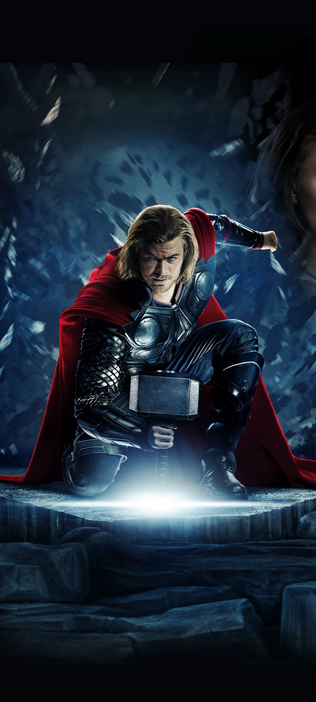 Chris Hemsworth, Thor movie, Norse mythology, Epic adventure, 1080x2400 HD Handy