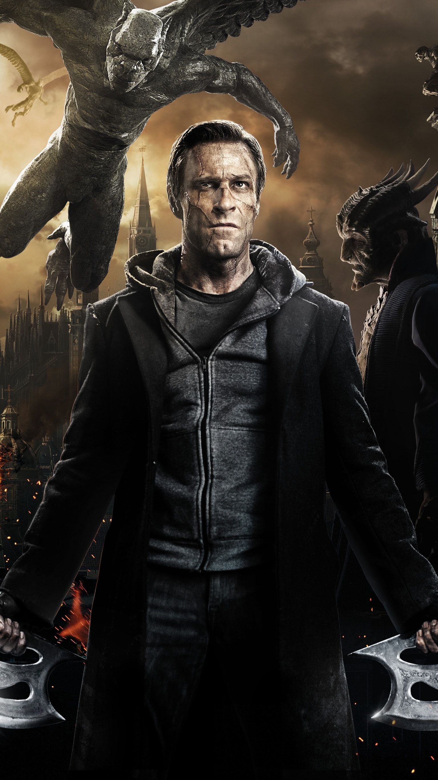 I, Frankenstein, 2014 movie, Phone wallpaper, Action film, 1540x2740 HD Phone