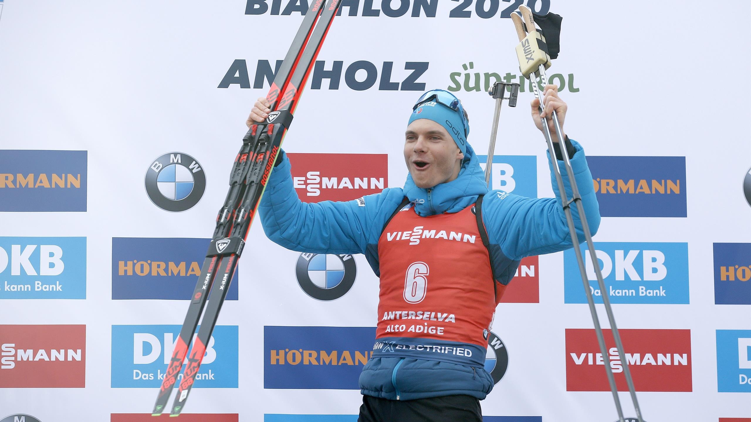 Emilien Jacquelin, Pursuit world title, Biathlon champion, Eurosport, 2560x1440 HD Desktop
