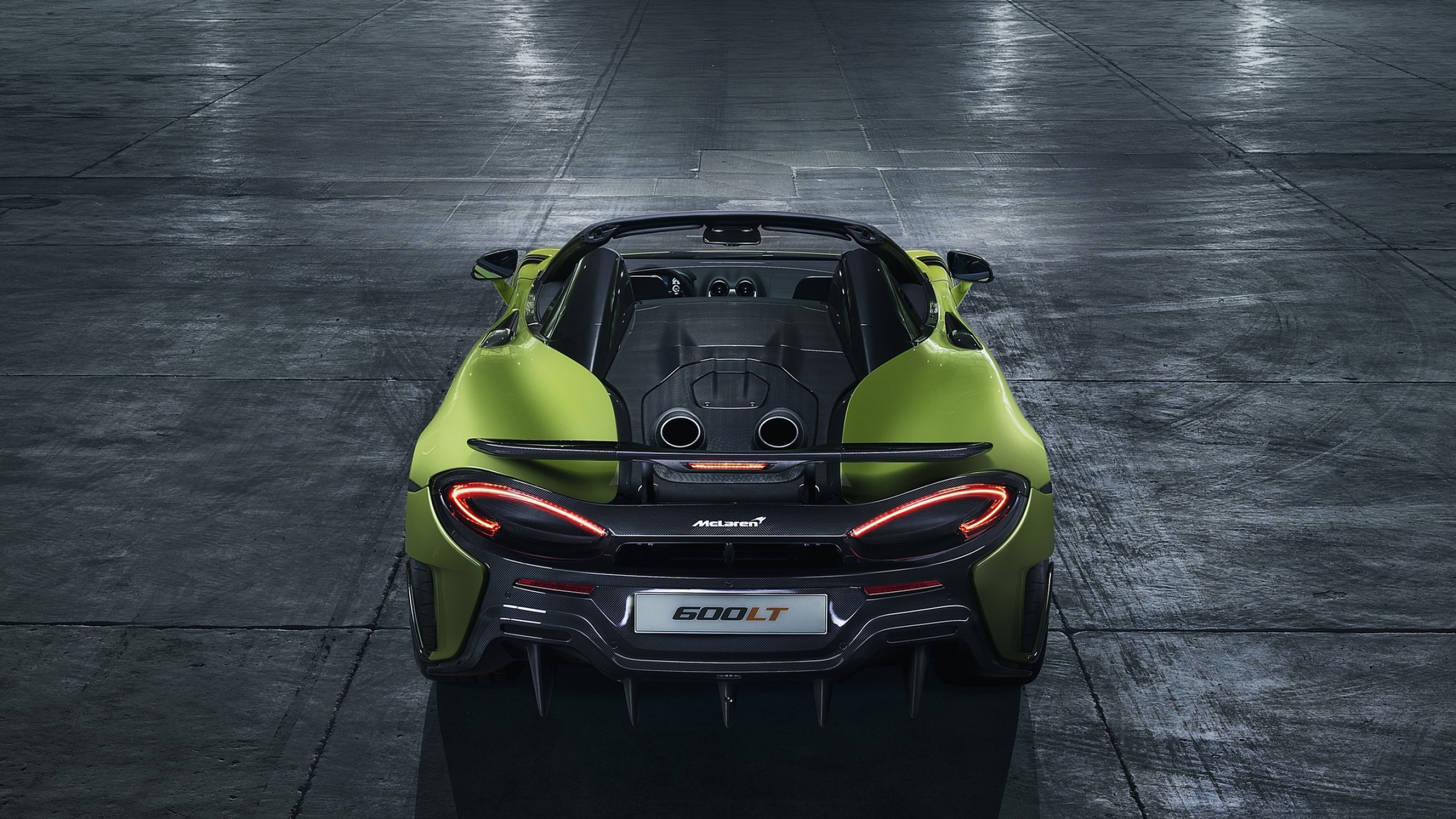 McLaren 600LT, 2020 release, Rear HD wallpaper, Exciting sports car, 2560x1440 HD Desktop
