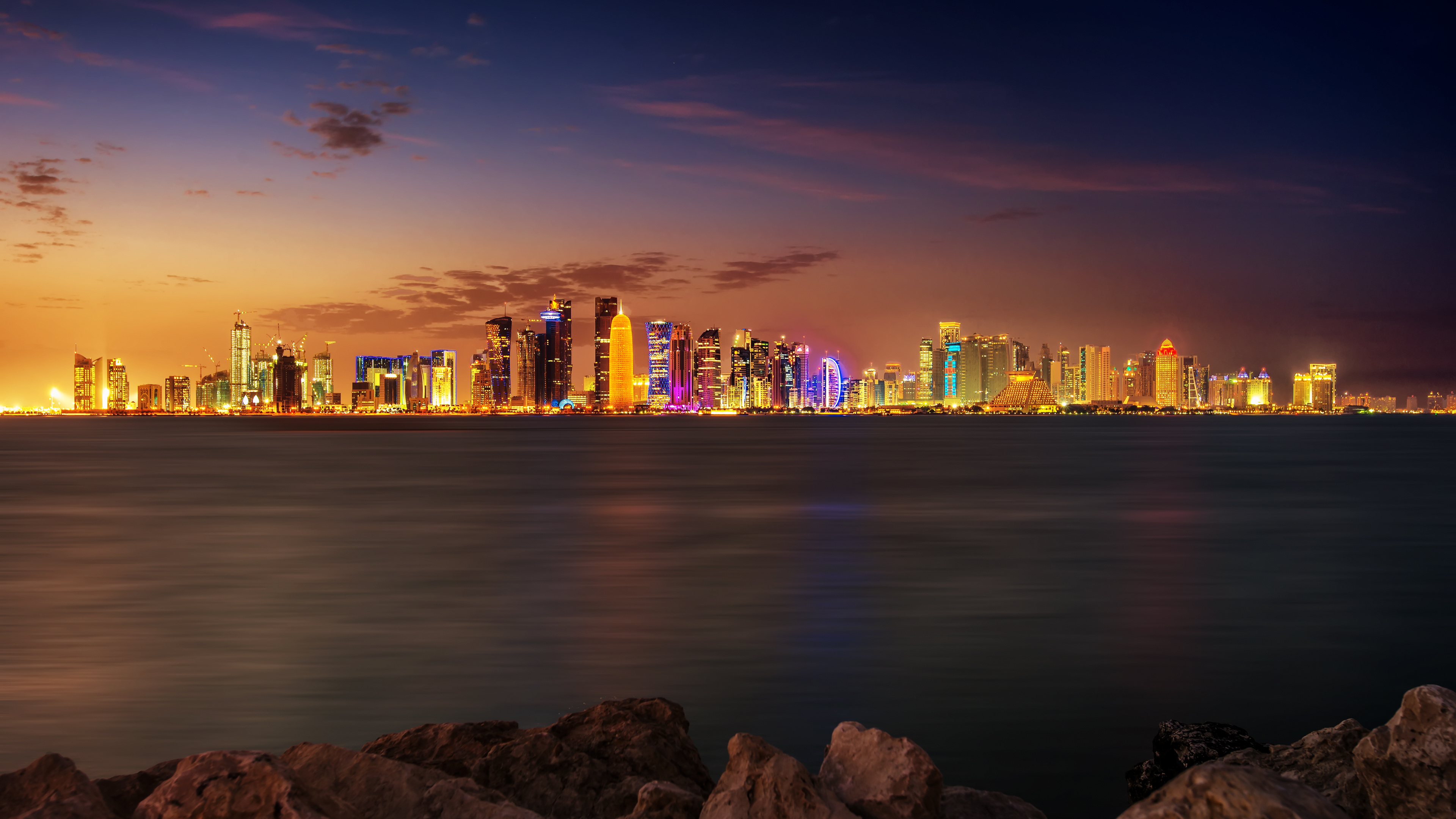Doha, Qatar, Doha wallpapers, HD, 3840x2160 4K Desktop