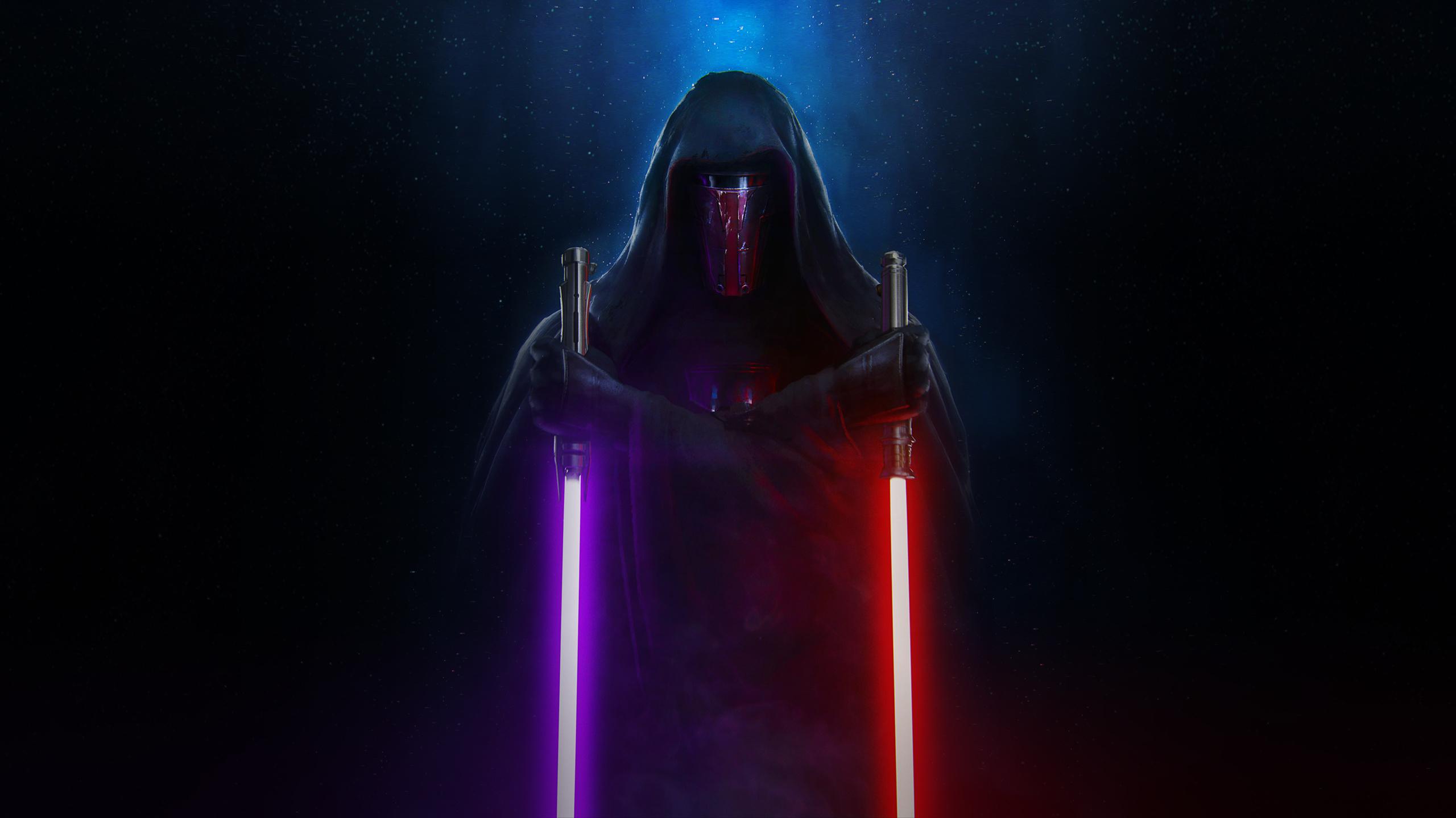 Darth Revan: Played pivotal roles as both Jedi and Sith in the Mandalorian Wars and the Jedi Civil War. 2560x1440 HD Background.