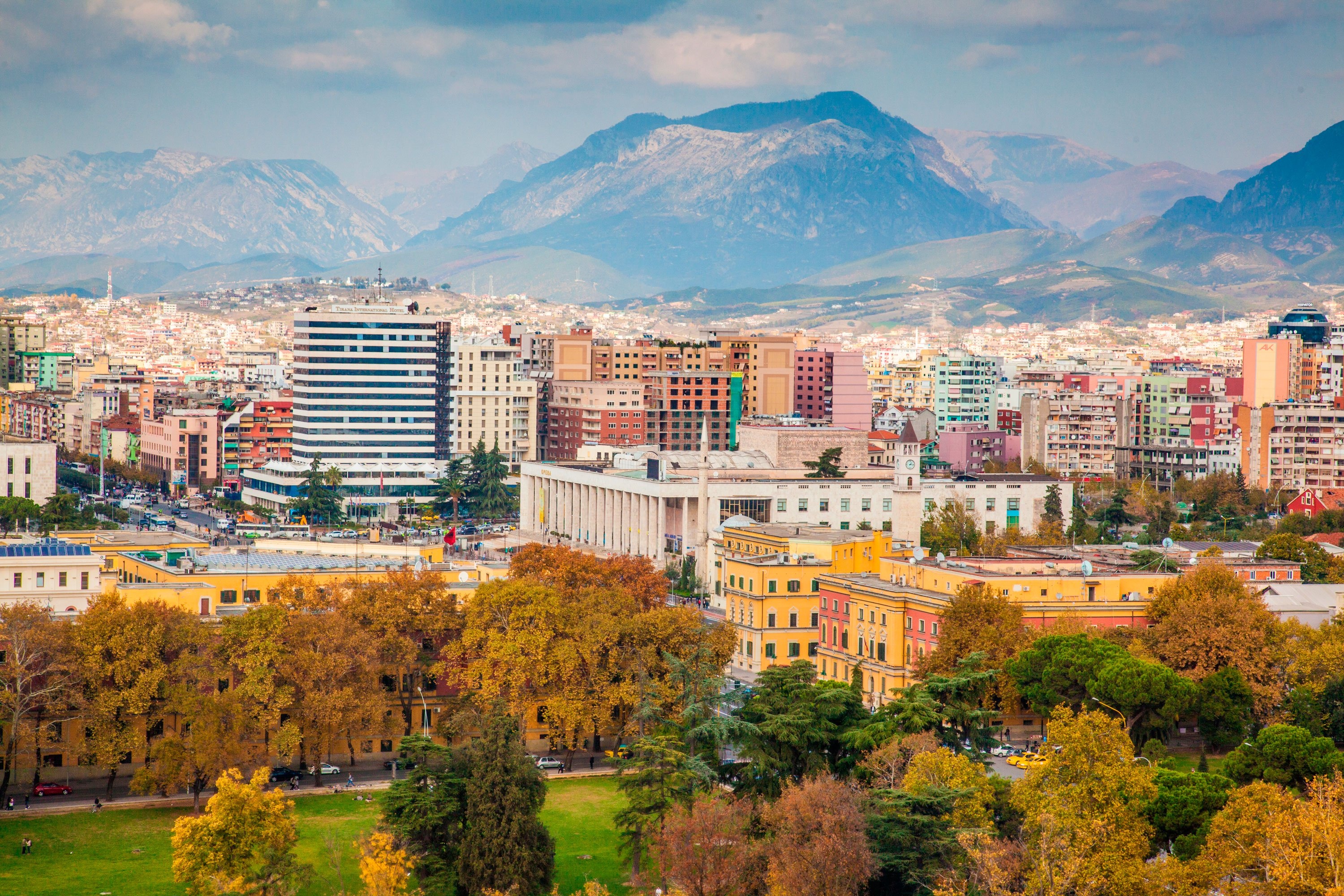 Tirana beauty, Captivating landscapes, Vibrant city, Architectural marvels, 3000x2000 HD Desktop