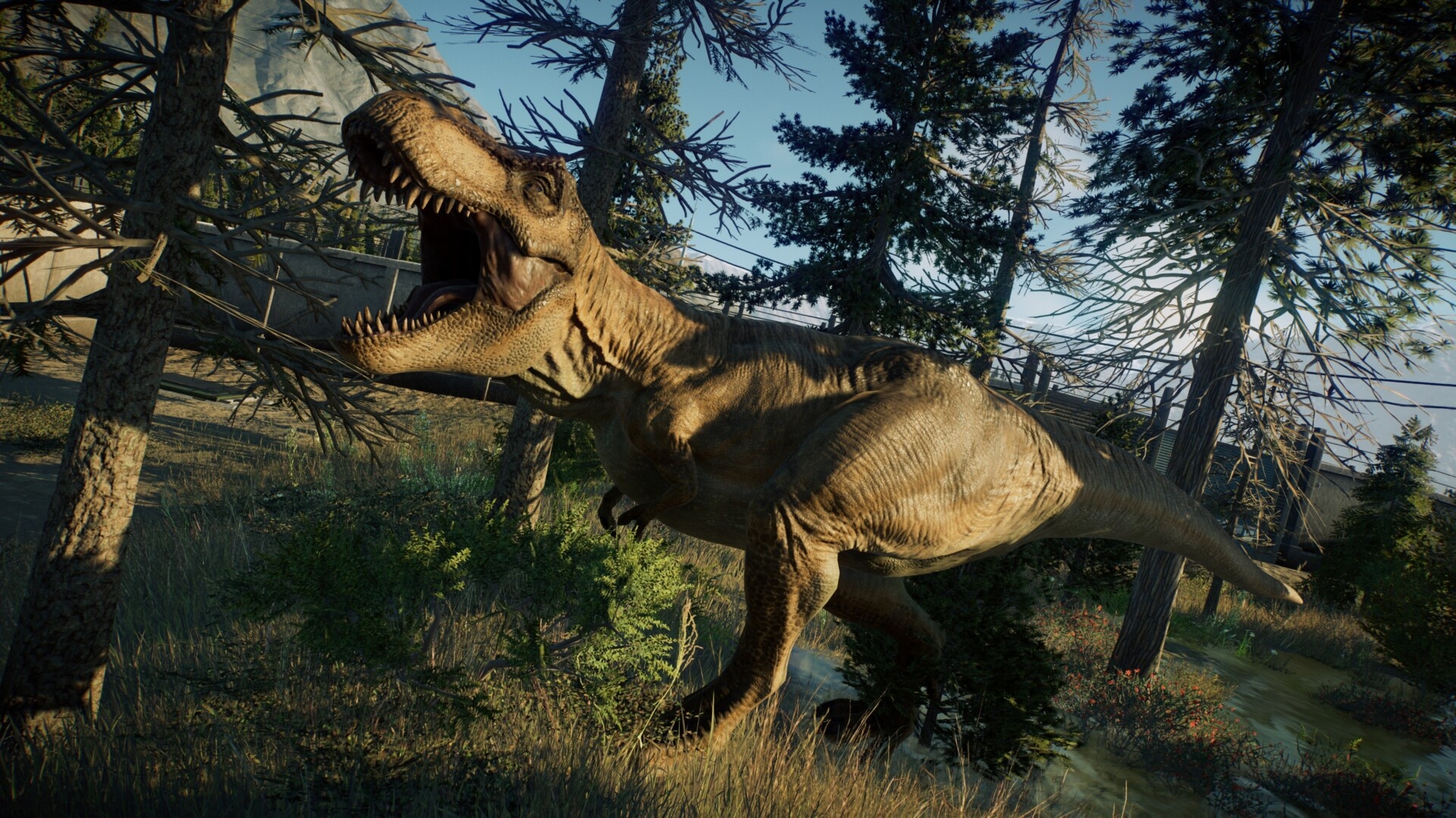 Jurassic World Evolution 2, Tyrannosaurus Rex guide, Gaming strategies, Dinosaur simulation, 1920x1080 Full HD Desktop