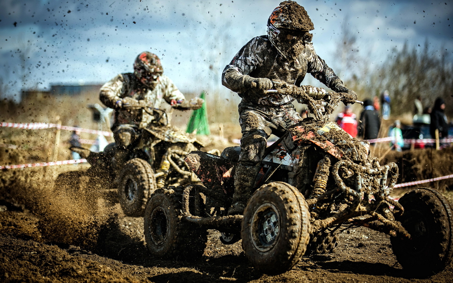 ATV Helmet Dirt, Sky Male Race, Racing ATV, Sport Download, 1920x1200 HD Desktop