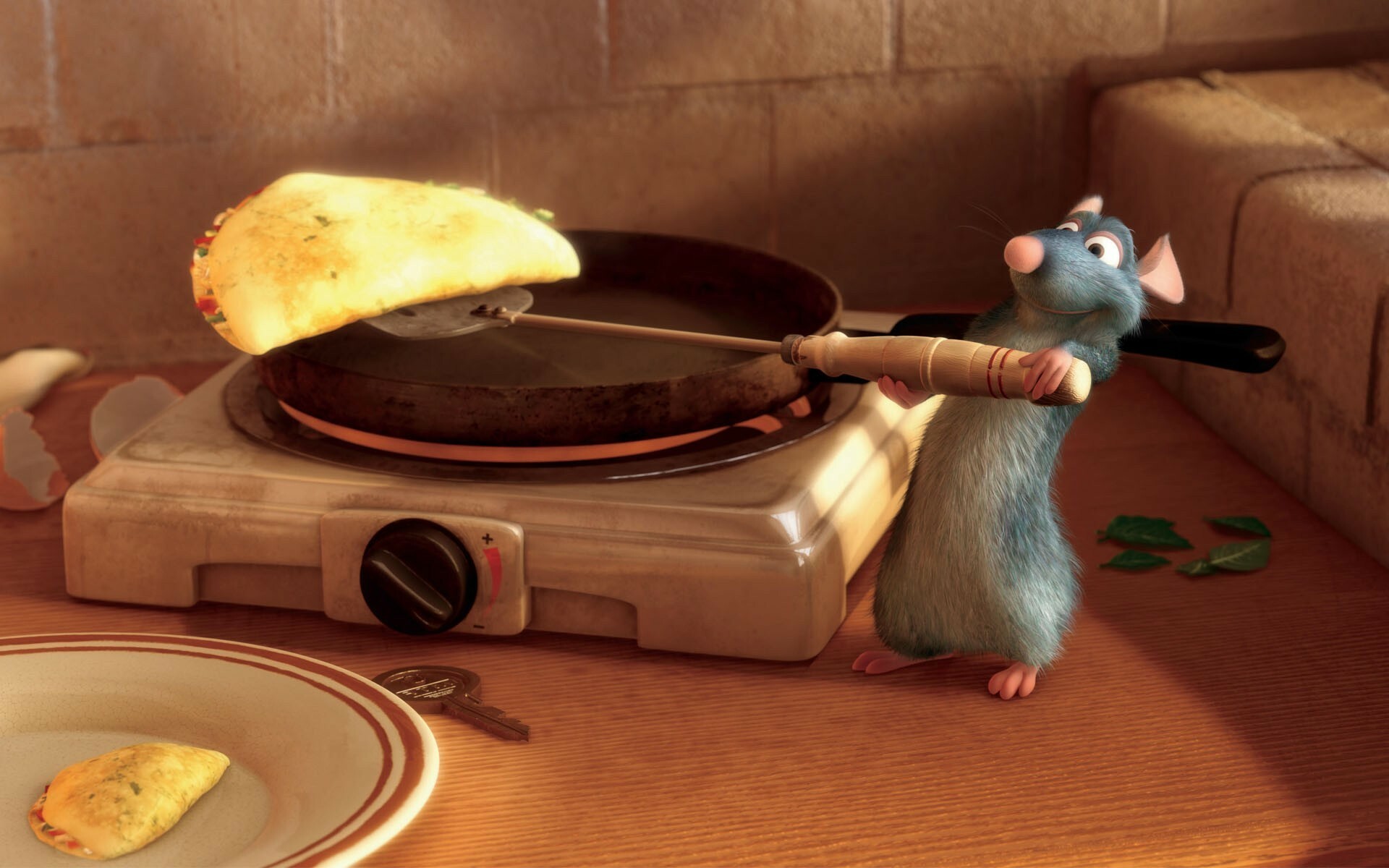 Ratatouille: Remy, a young rat with a perfect sense of taste and smell. 1920x1200 HD Background.