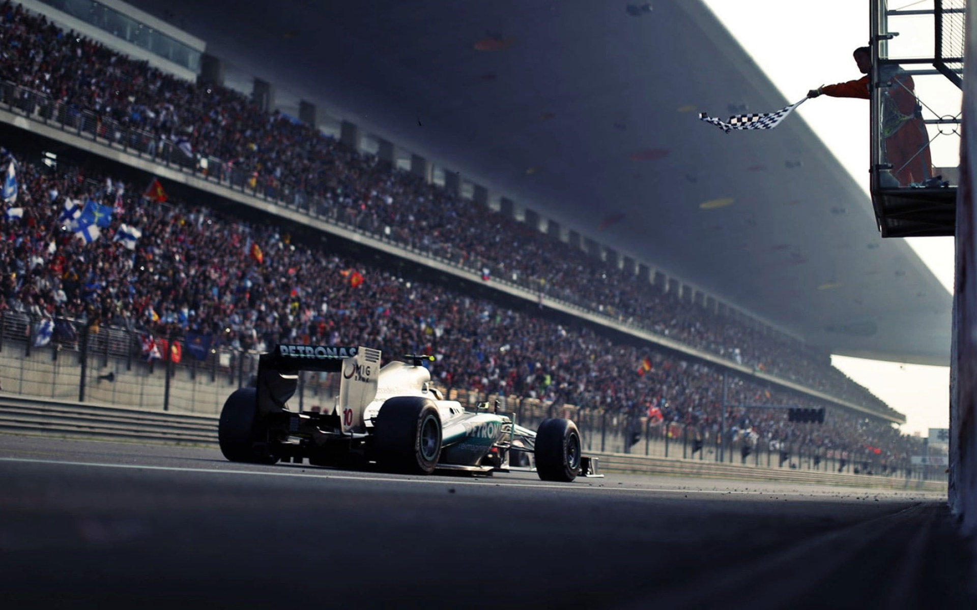 Race Track, Formula One, Checkered Wallpaper, Excitement, 1920x1200 HD Desktop