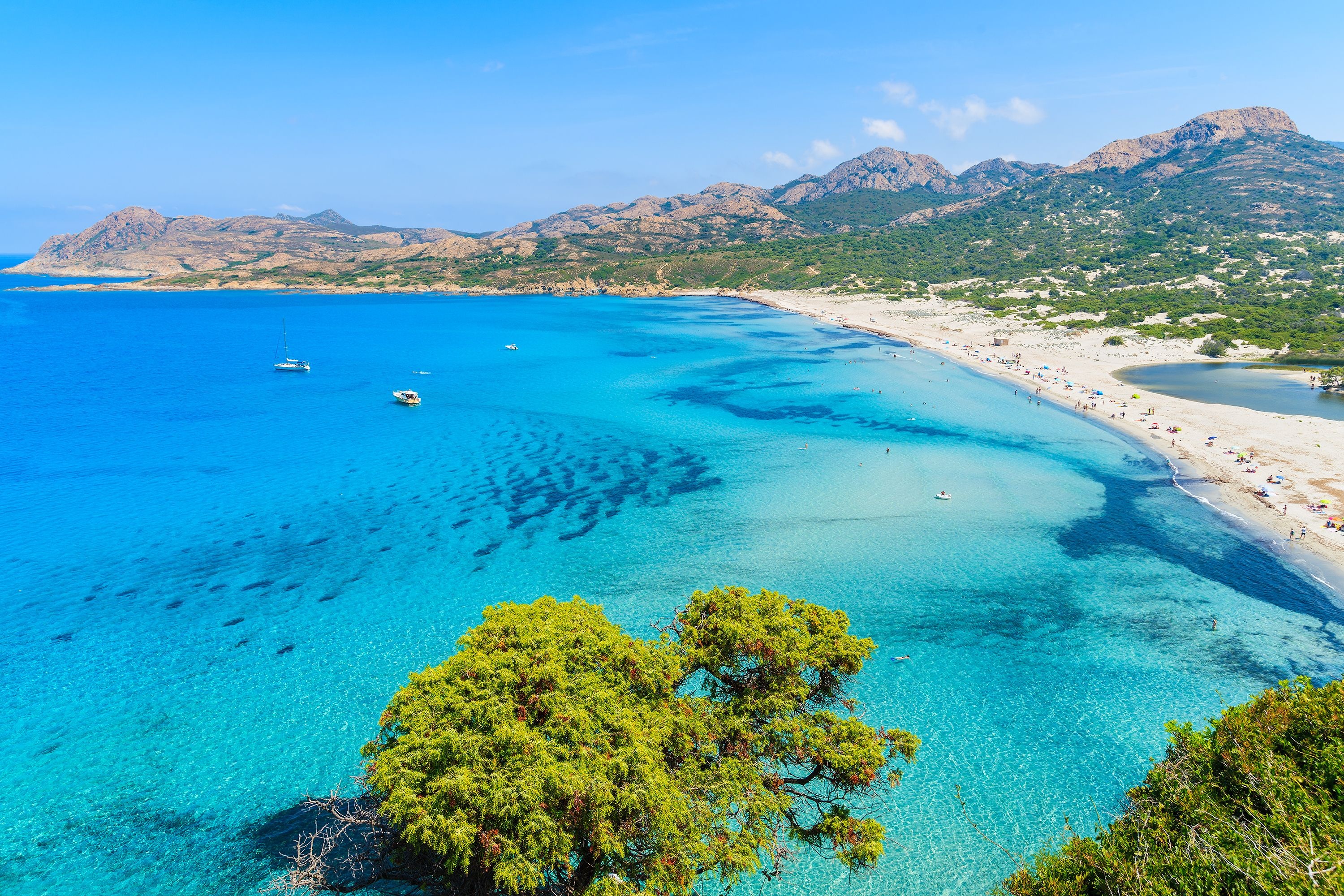 Playas de Crcega, Corsica beaches, Tropical paradise, Exotic shores, 3000x2000 HD Desktop