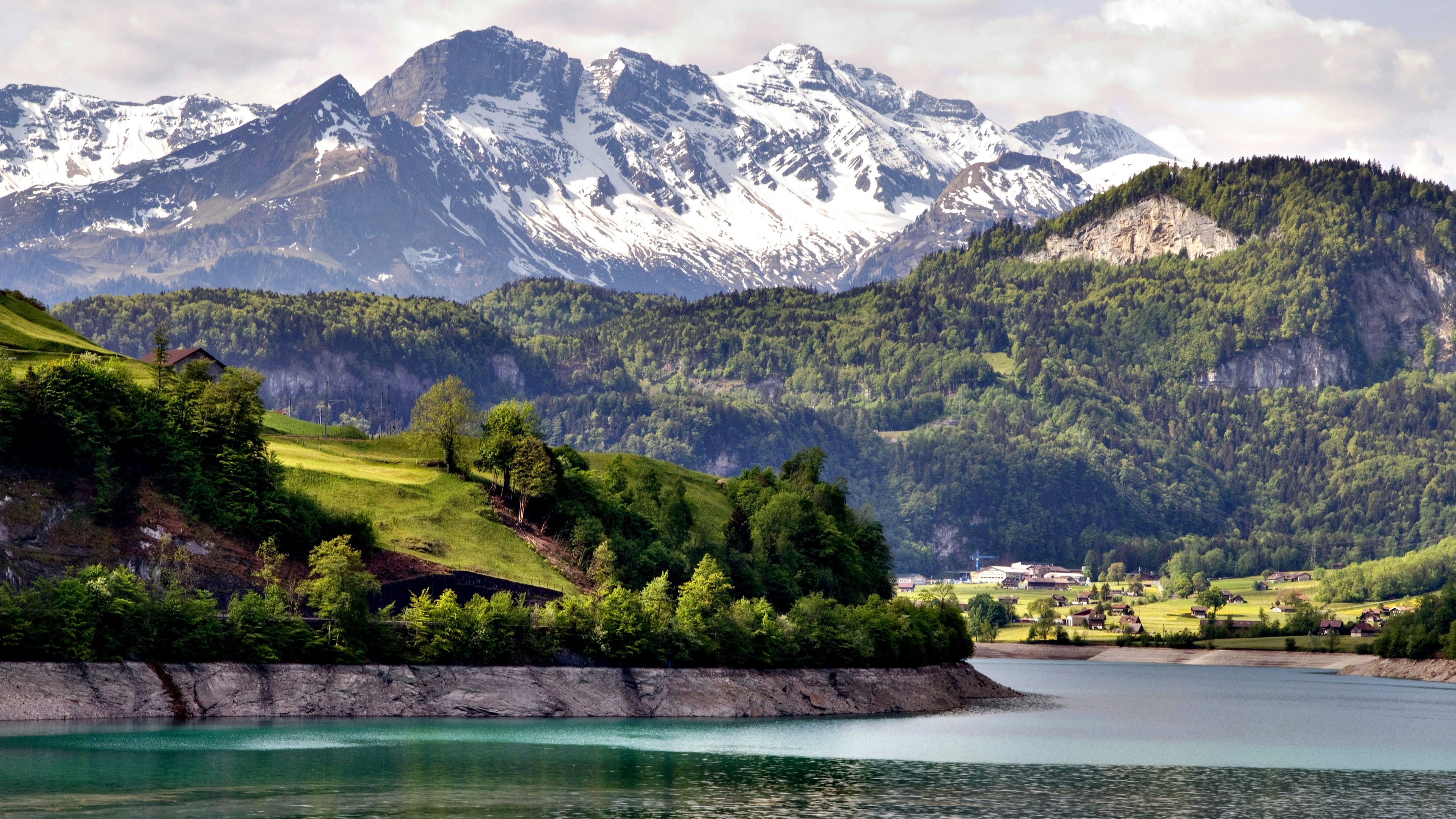 Outstanding Swiss Alps, Stunning landscapes, Nature's masterpiece, Tranquil beauty, 3840x2160 4K Desktop
