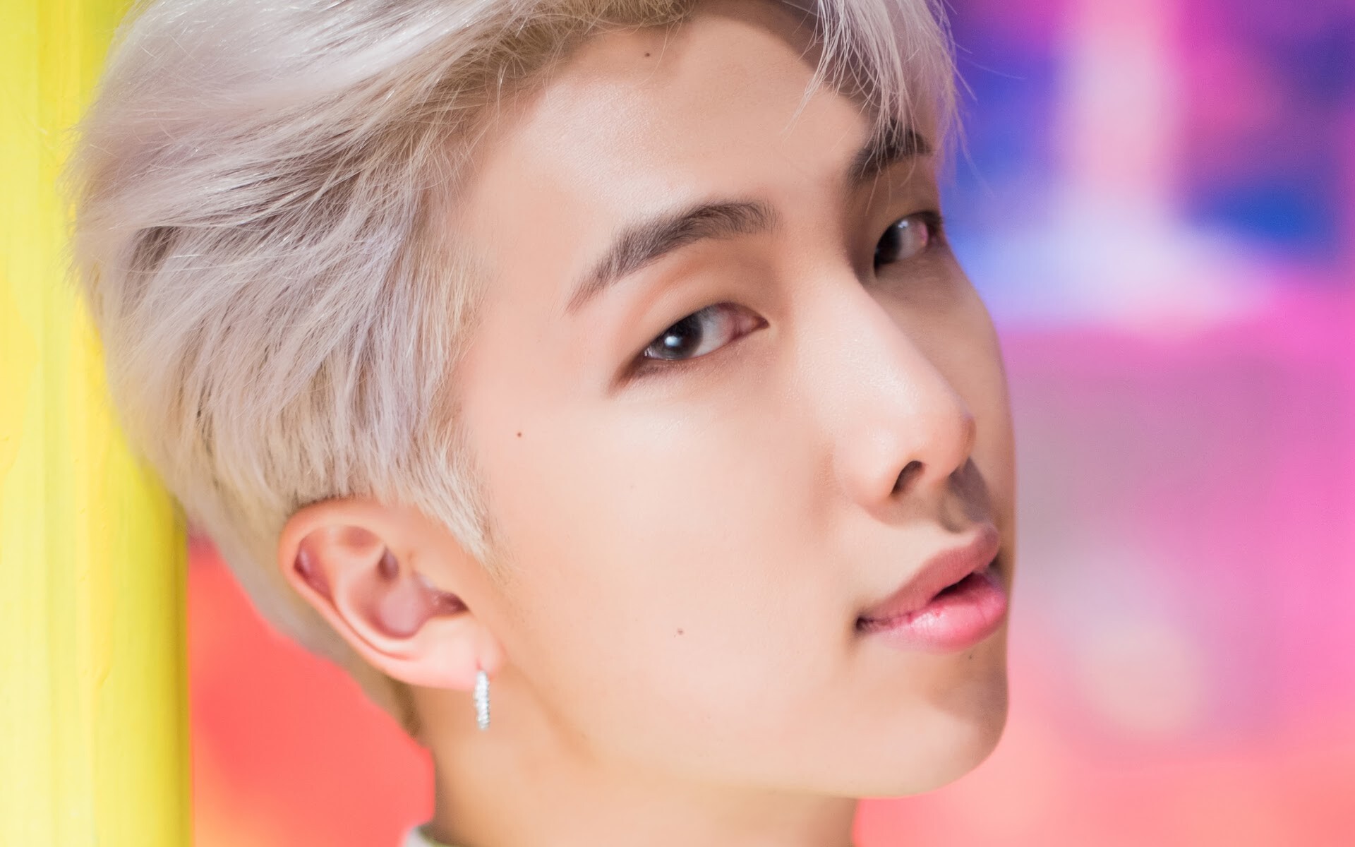 BTS: RM, the leader of the boy band, Boy With Luv. 1920x1200 HD Wallpaper.