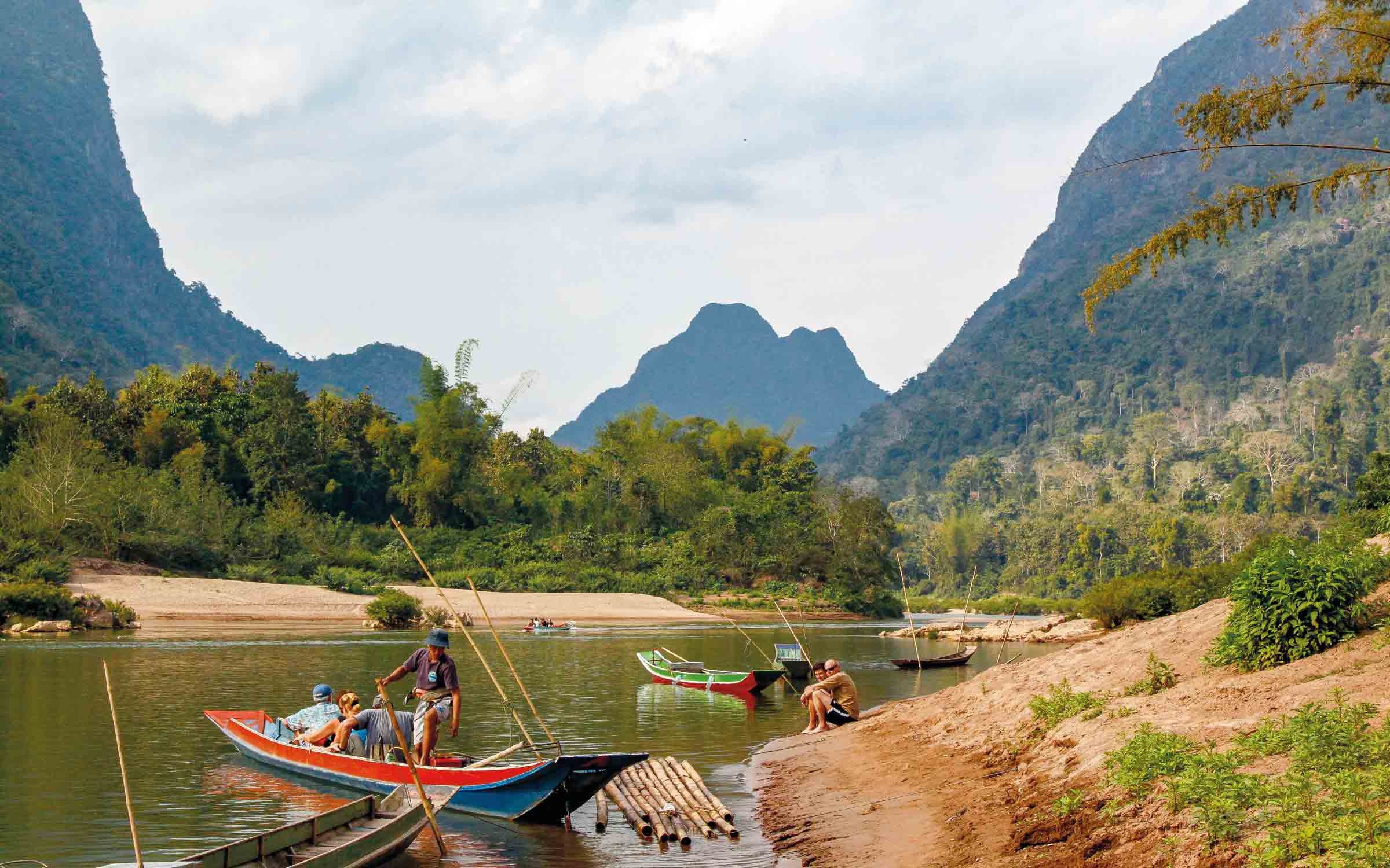 Dream worlds, Laos and Cambodia, Boat trip, Hiking adventure, 2400x1500 HD Desktop