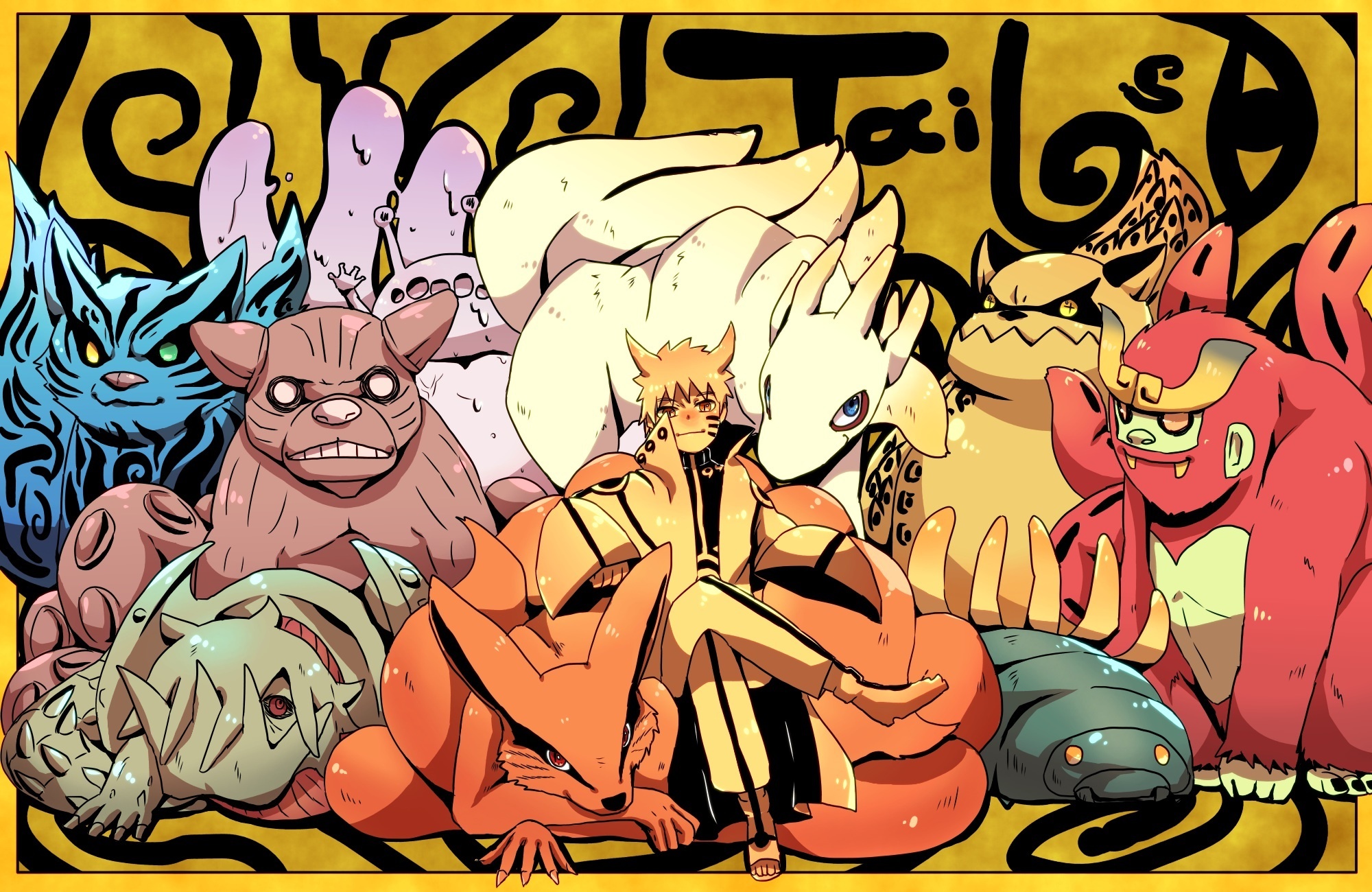 Tailed Beasts, Naruto anime, Naruto tailed, Naruto uzumaki, 2000x1300 HD Desktop